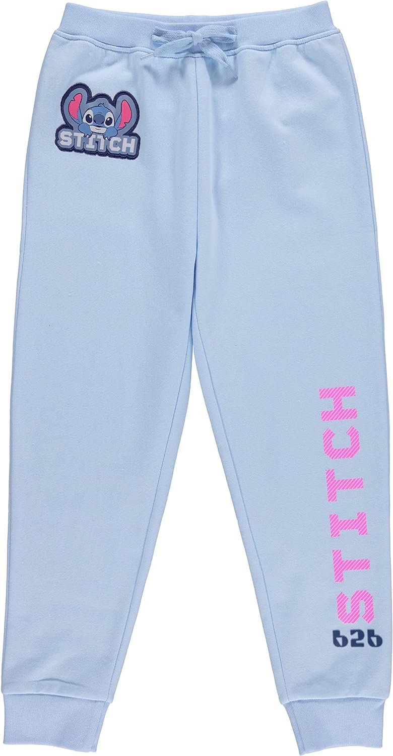 Disney Girls Lilo and Stitch Jogger Sweatpants with Minnie Mouse & Disney Princesses, Little and Big Girls Sizes 4-16