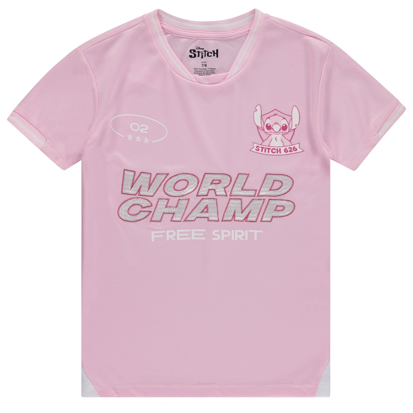 Disney Girls Lilo & Stitch Soccer Jersey T-Shirt - Girls Sizes 4-16