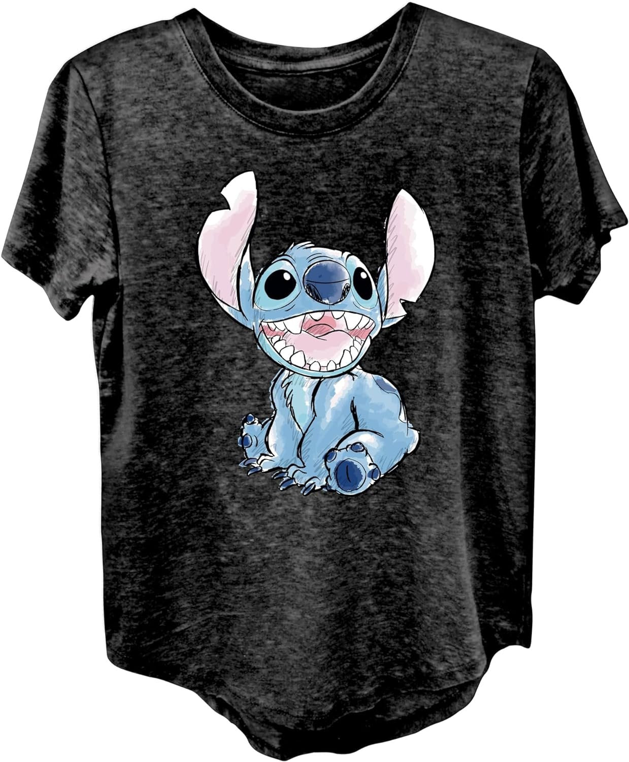 Disney Junior Lilo and Stitch Short Sleeve T-Shirt- Junior Ladies Sizes XS-3XL