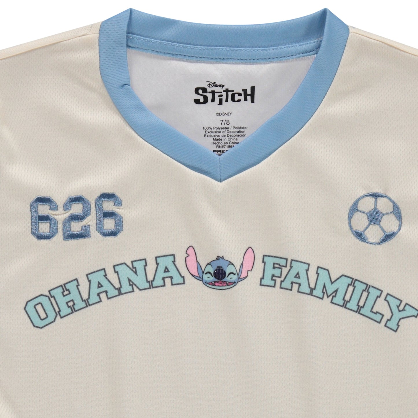 Disney Girls Lilo & Stitch Soccer Jersey T-Shirt - Girls Sizes 4-16