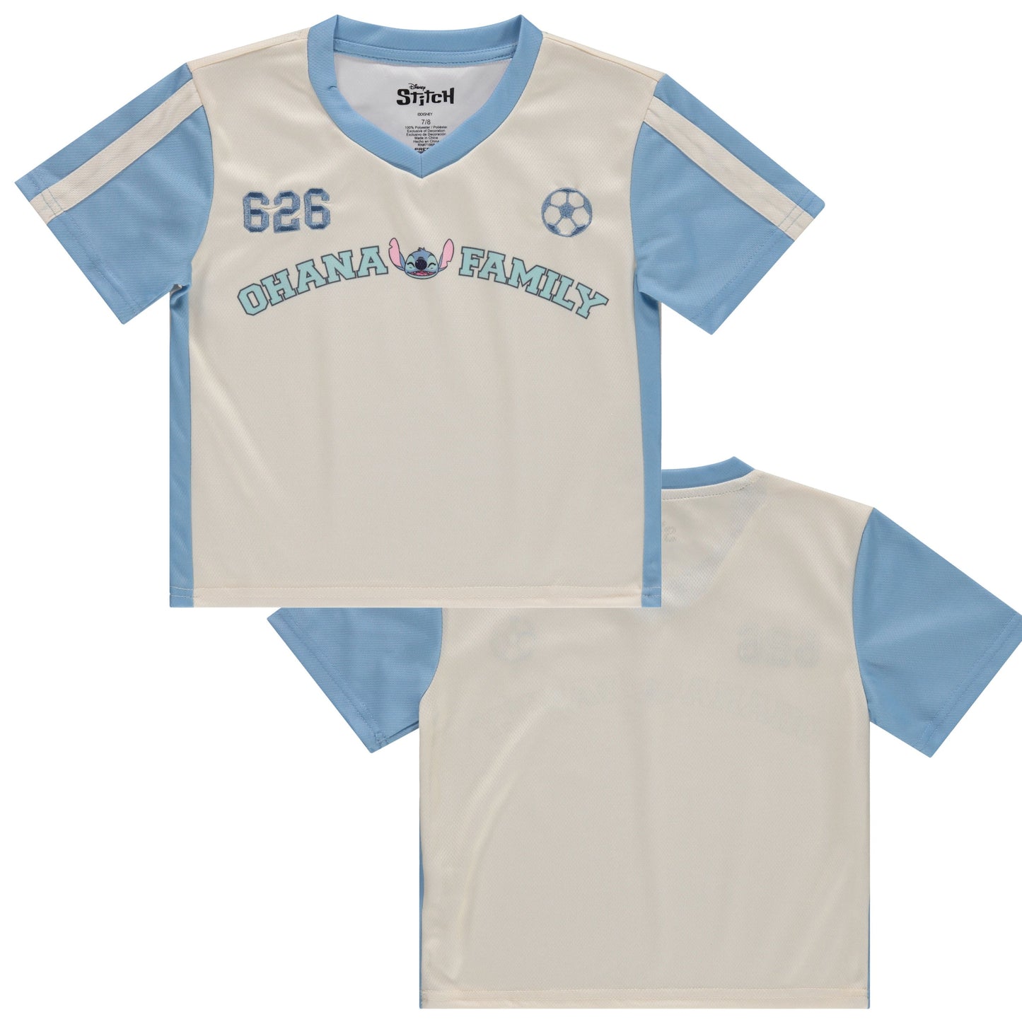 Disney Girls Lilo & Stitch Soccer Jersey T-Shirt - Girls Sizes 4-16