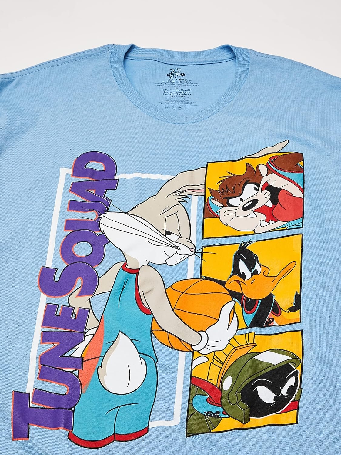 space jam Men's 2: a New Legacy Short Sleeve T-Shirt-Bugs, Taz, Daffy, Marvin