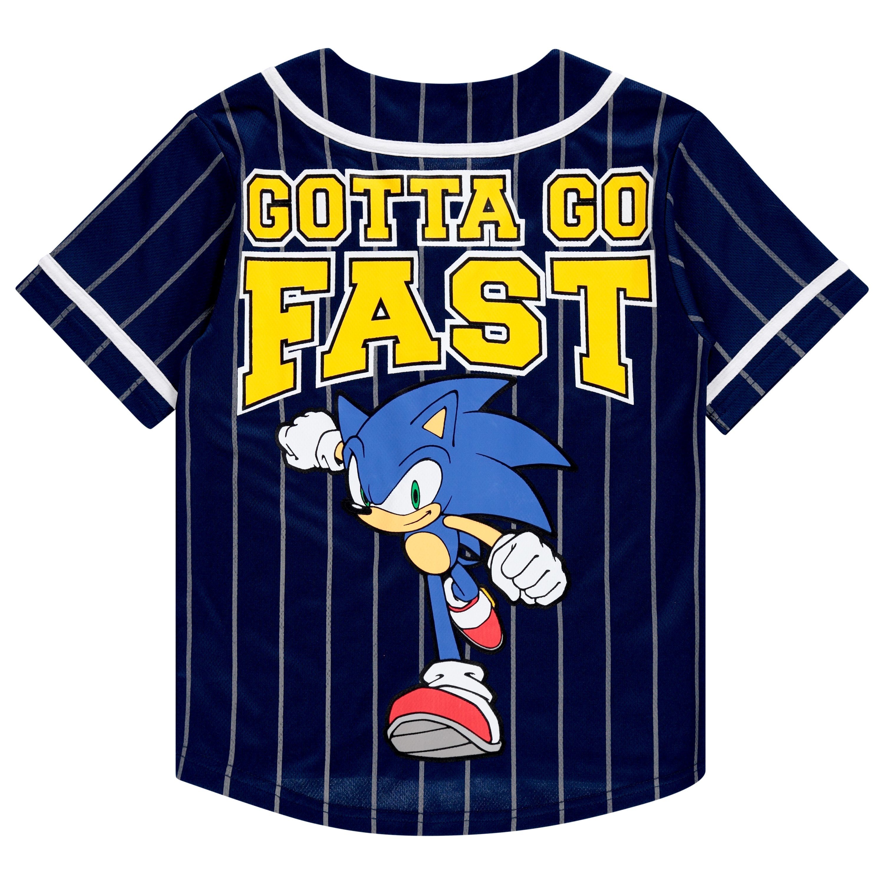 Boys Sonic The Hedgehog Baseball Jersey Shirt and Shorts Clothing Set- Little and Big Boys Sizes 4-20