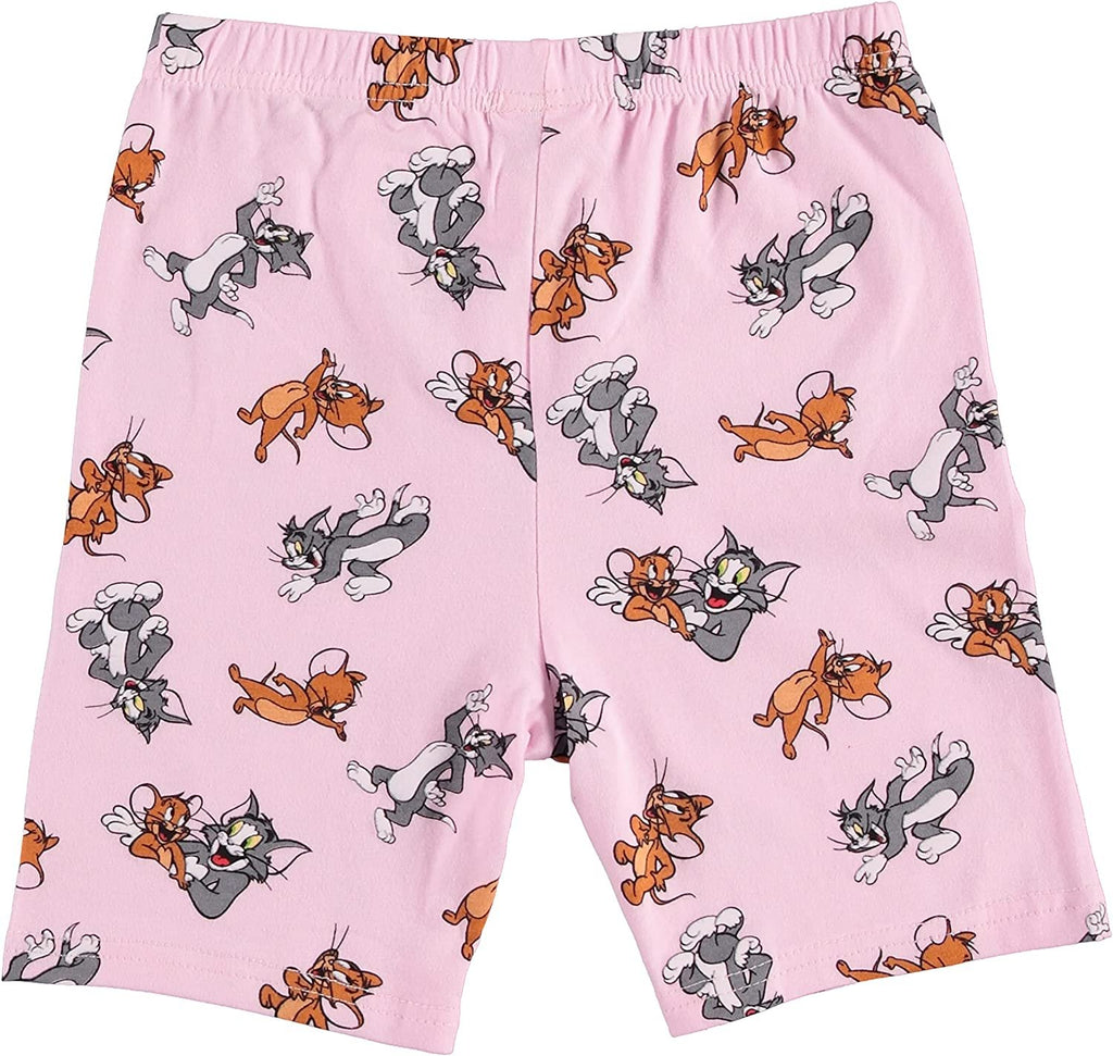FREEZE Girls Tom and Jerry T-Shirt and Biker Shorts- Sizes 4-16