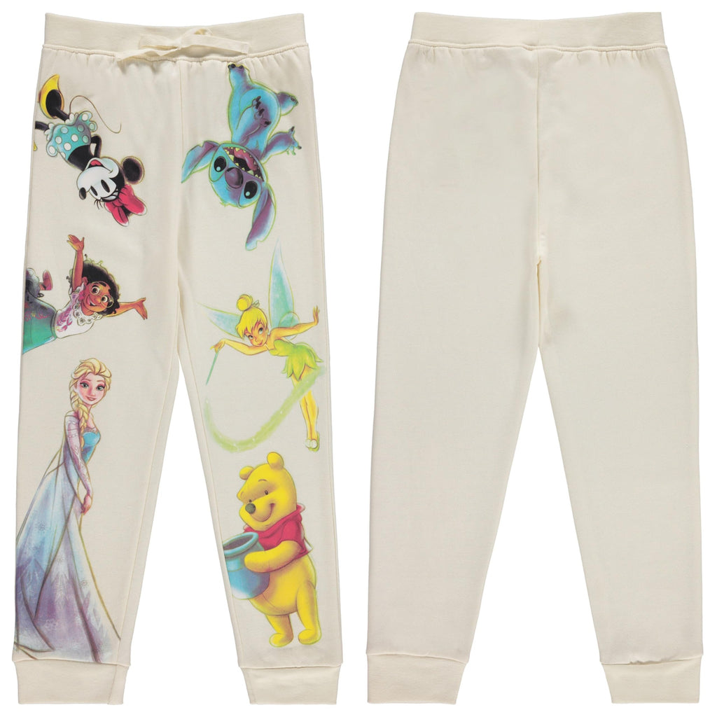 Disney Girls Lilo and Stitch Jogger Sweatpants with Minnie Mouse & Disney Princesses, Little and Big Girls Sizes 4-16