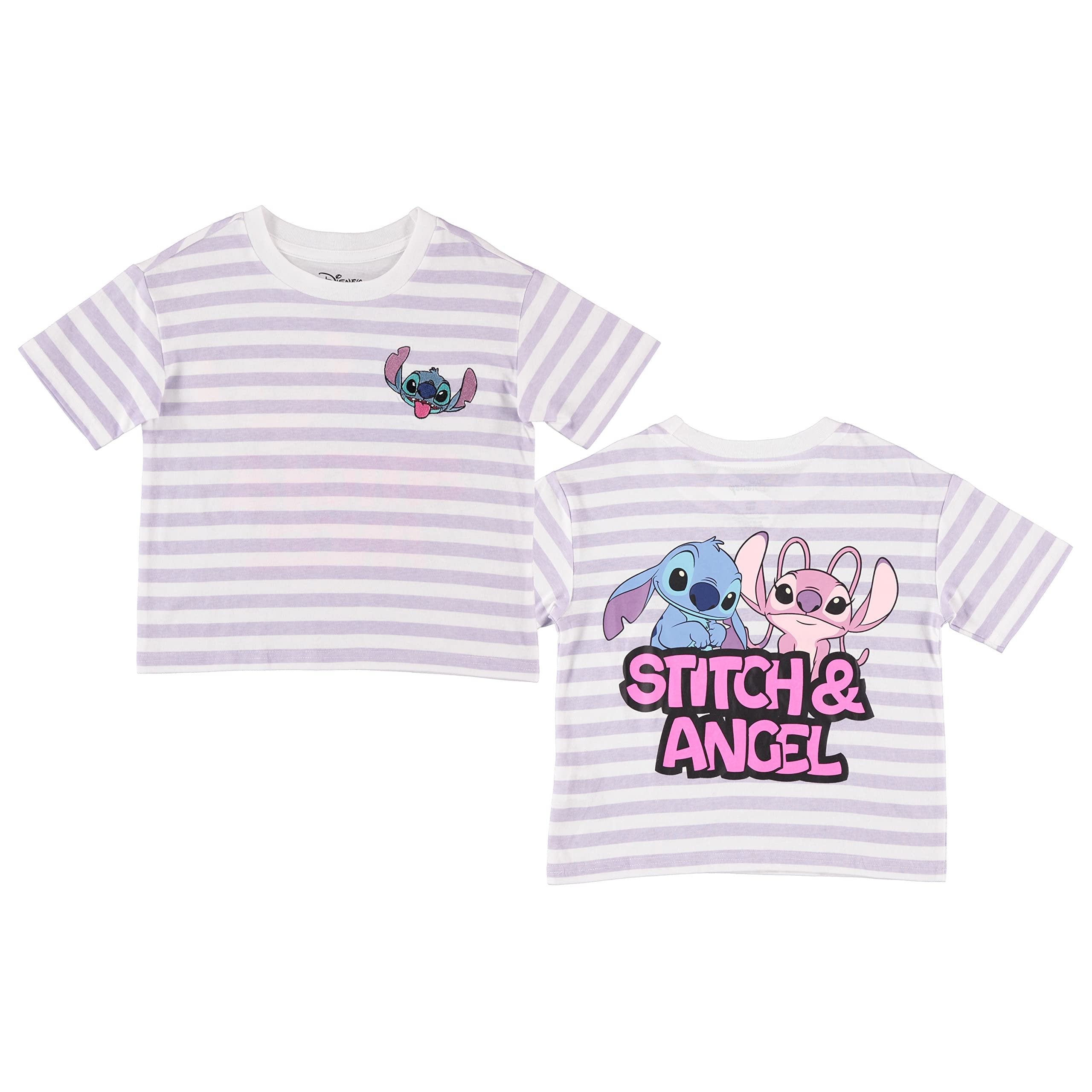 Disney Lilo and Stitch Girls Short Sleeve T-Shirt- Stitch Girls Tee Sizes 4-16