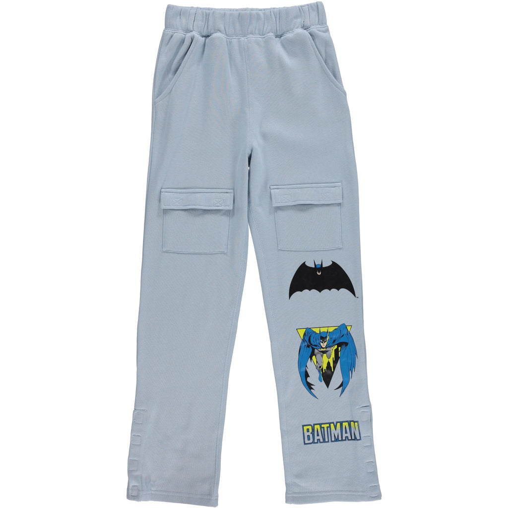 BATMAN Boys Adaptive T-Shirt & Cargo Sweatpants Set, Super Heros Clothing Little and Big Boys Sizes