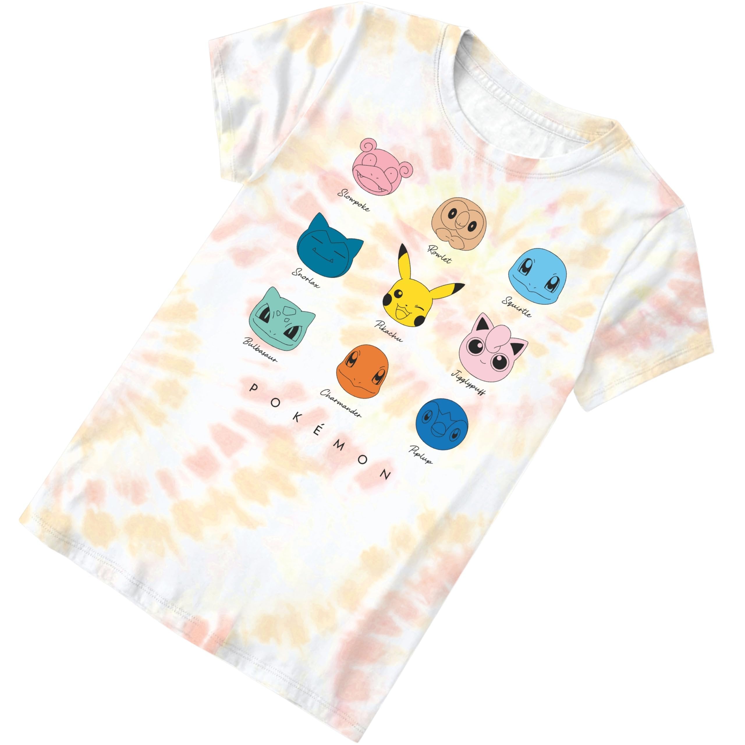 Girls Pokemon Tie-Dye Short Sleeve Character Graphic T-Shirt-Sizes 4-16