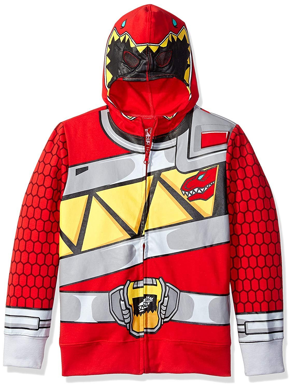 Power Rangers Little Red Ranger Costume Hoodie-Boys Sizes 4-7-Saban