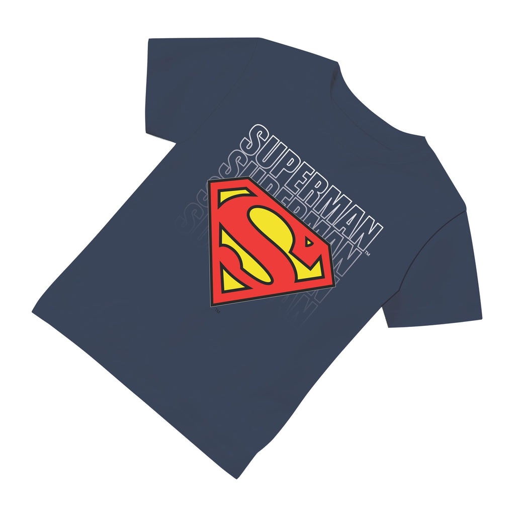 Navy Classic Toddler Boys Superman Forever Logo T-Shirt – Sizes 2T, 3T, 4T