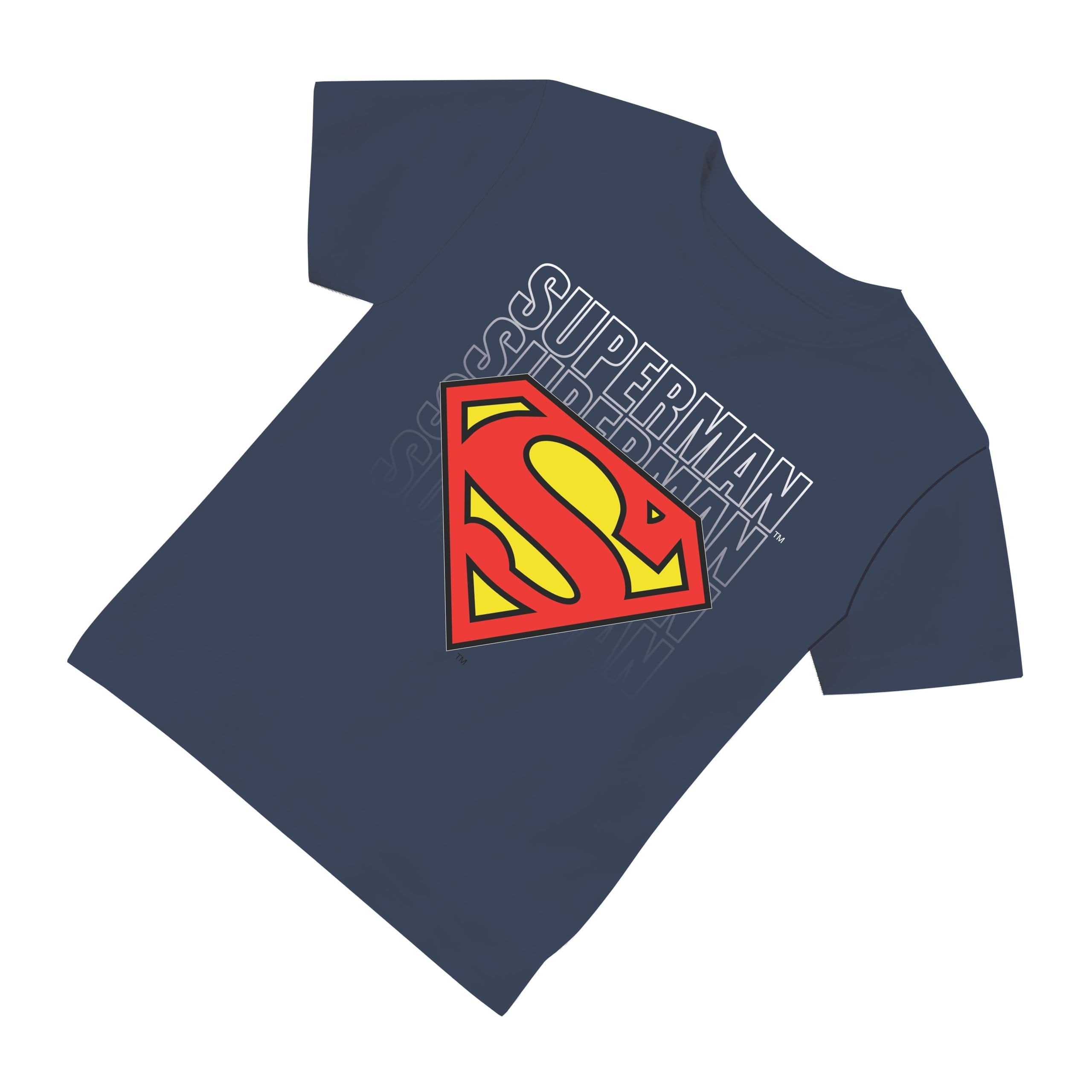 Navy Classic Toddler Boys Superman Forever Logo T-Shirt – Sizes 2T, 3T, 4T