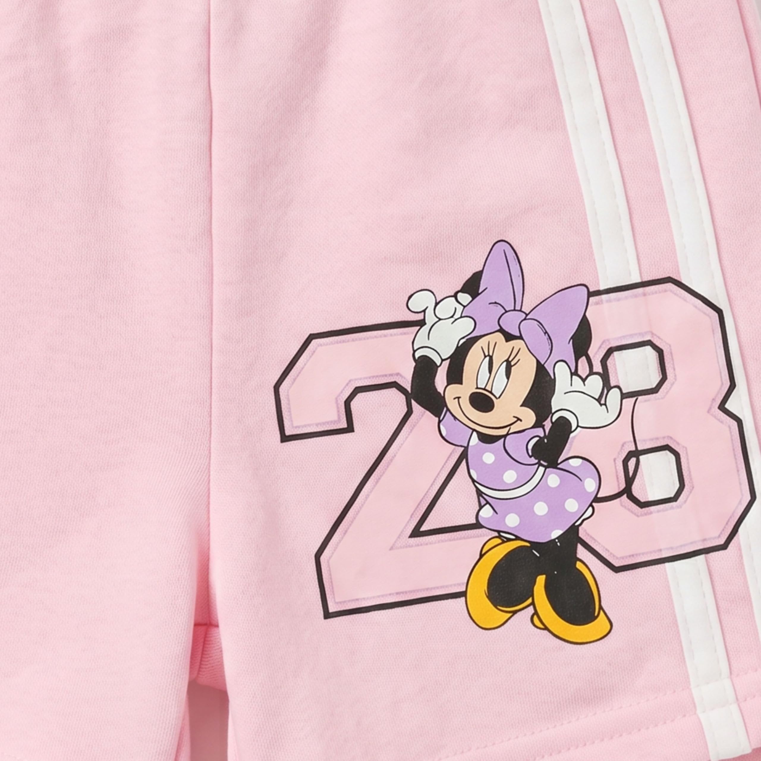 Disney Minnie Mouse Girls Soccer Jersey & Shorts Set, Pink 2-Piece Outfit, Toddler & Little Girls Sizes 2T-6X