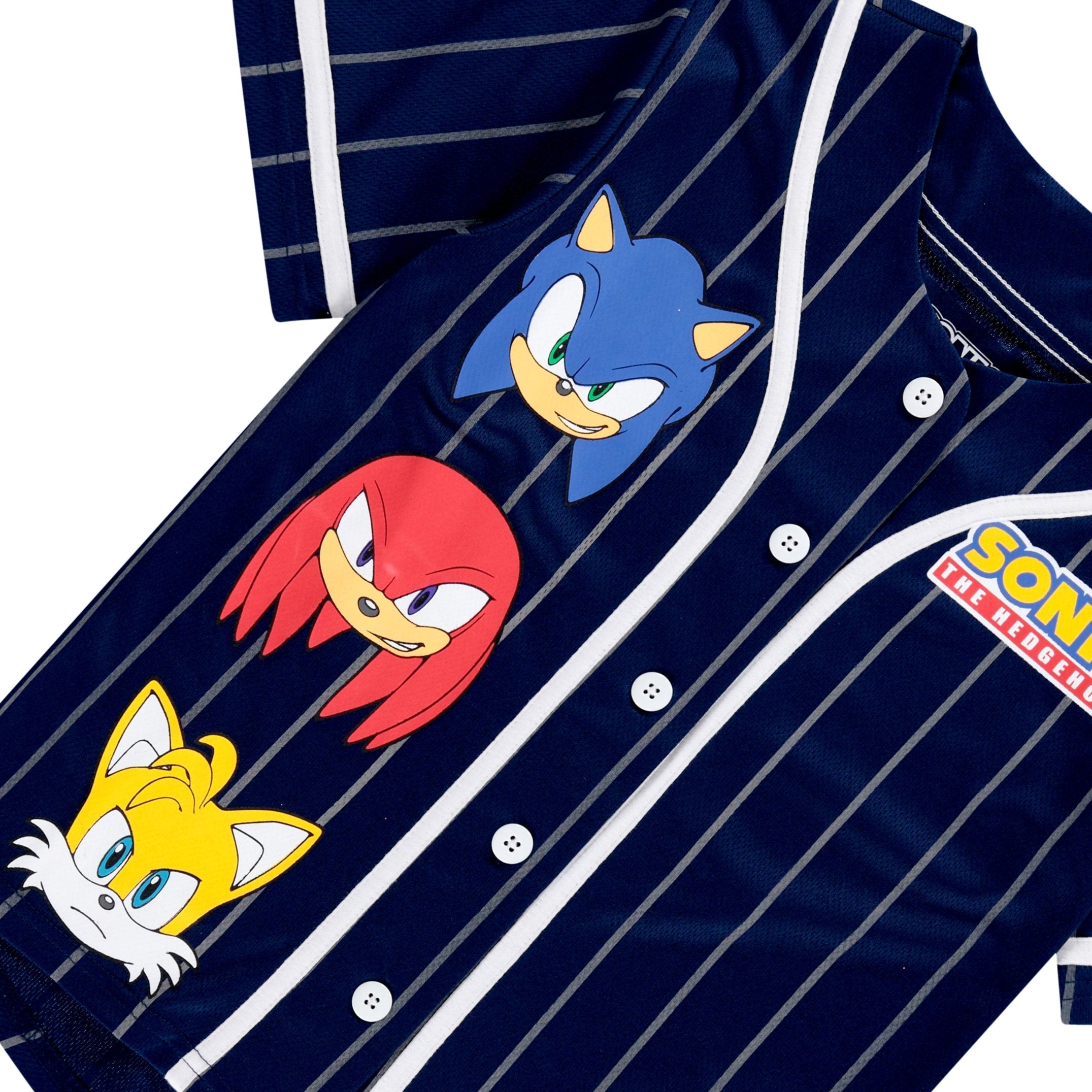 Boys Sonic The Hedgehog Baseball Jersey Shirt and Shorts Clothing Set- Little and Big Boys Sizes 4-20