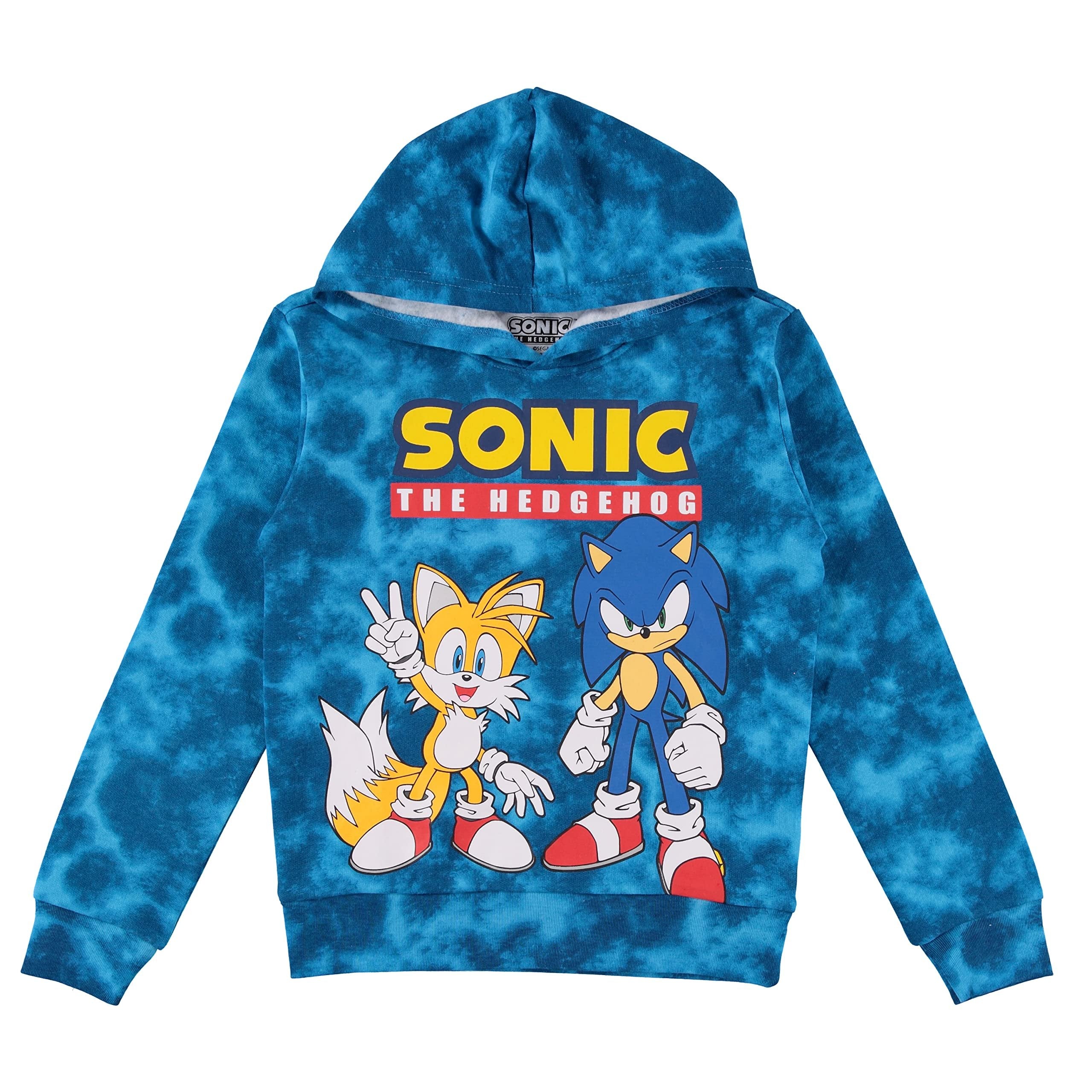 Boys Sonic The Hedgehog Hoodie and Shorts 2-Piece Set - Sonic Shorts and Hoodie Clothing Set