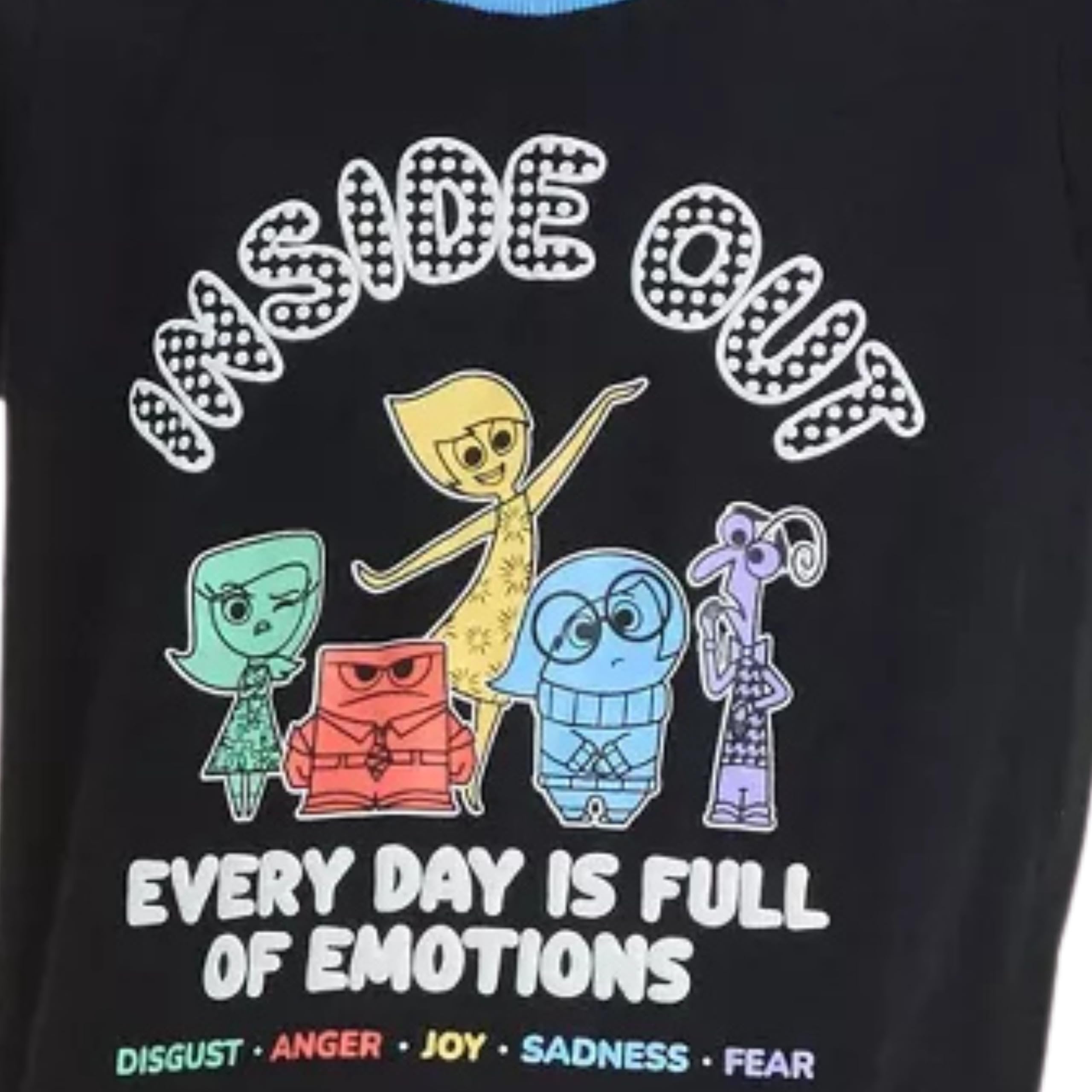 Disney Girls Inside Out Short Sleeve Graphic T-Shirt - Little Girls 4-7