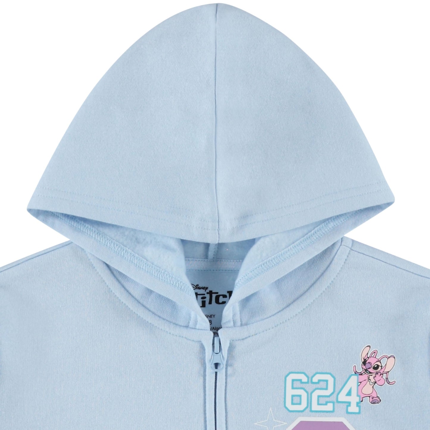 DISNEY Girls Lilo & Stitch Zip Up Hoodie - Little and Big Girls Sizes 4-16