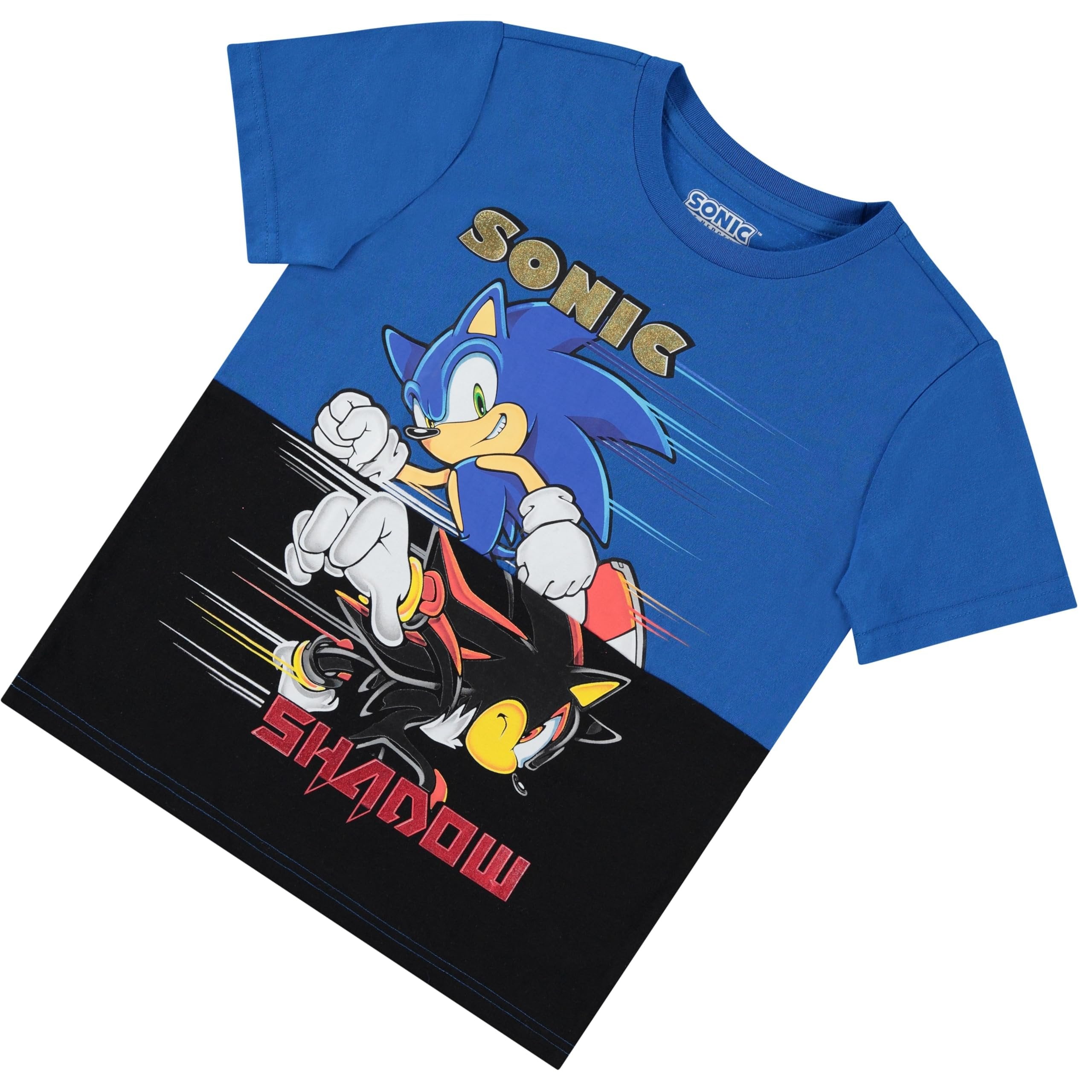 Boys Sonic the Hedgehog T-Shirt Sega Graphic Short Sleeve Crewneck Tee Little Big Boys