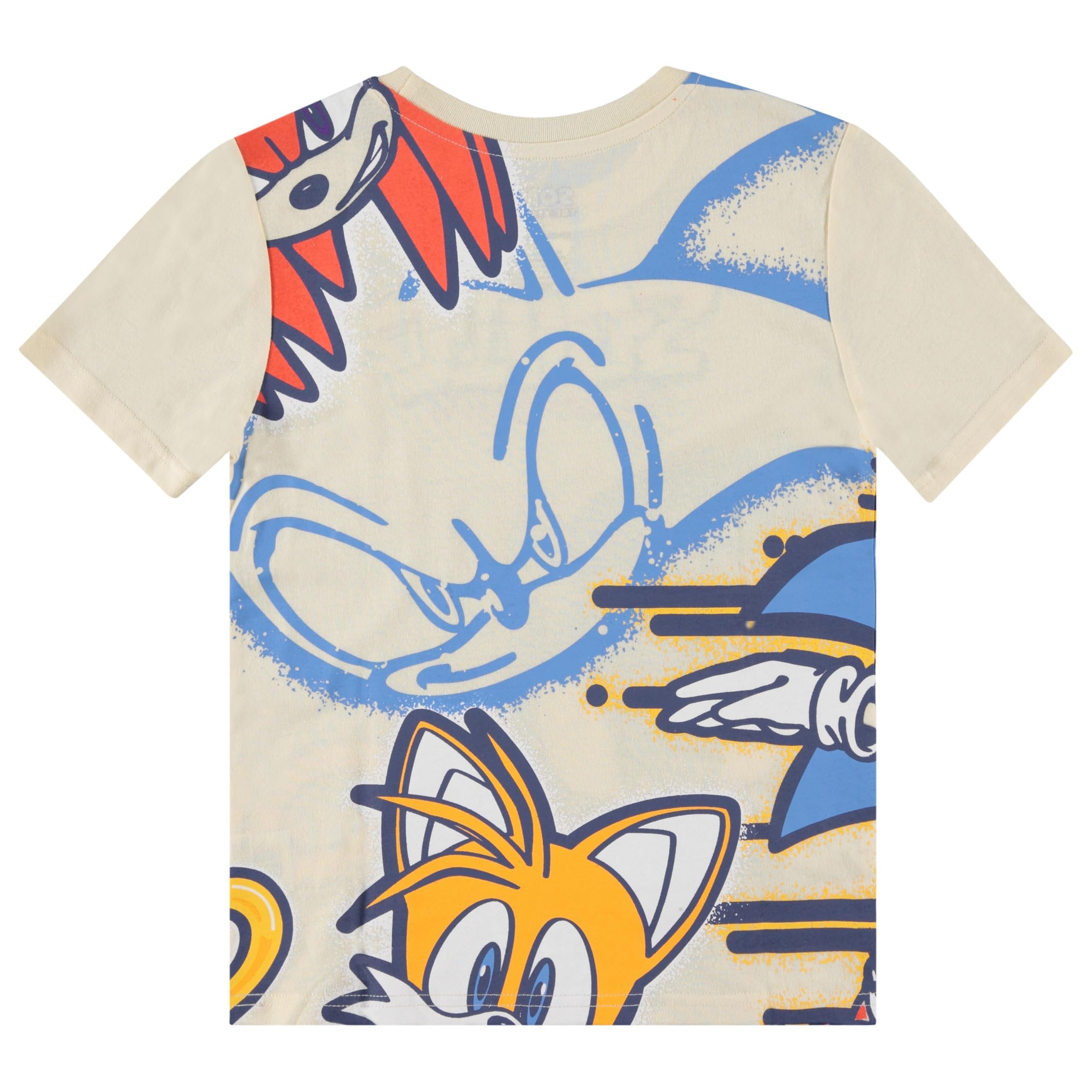 Boys Sonic the Hedgehog T-Shirt Sega Graphic Short Sleeve Crewneck Tee Little Big Boys