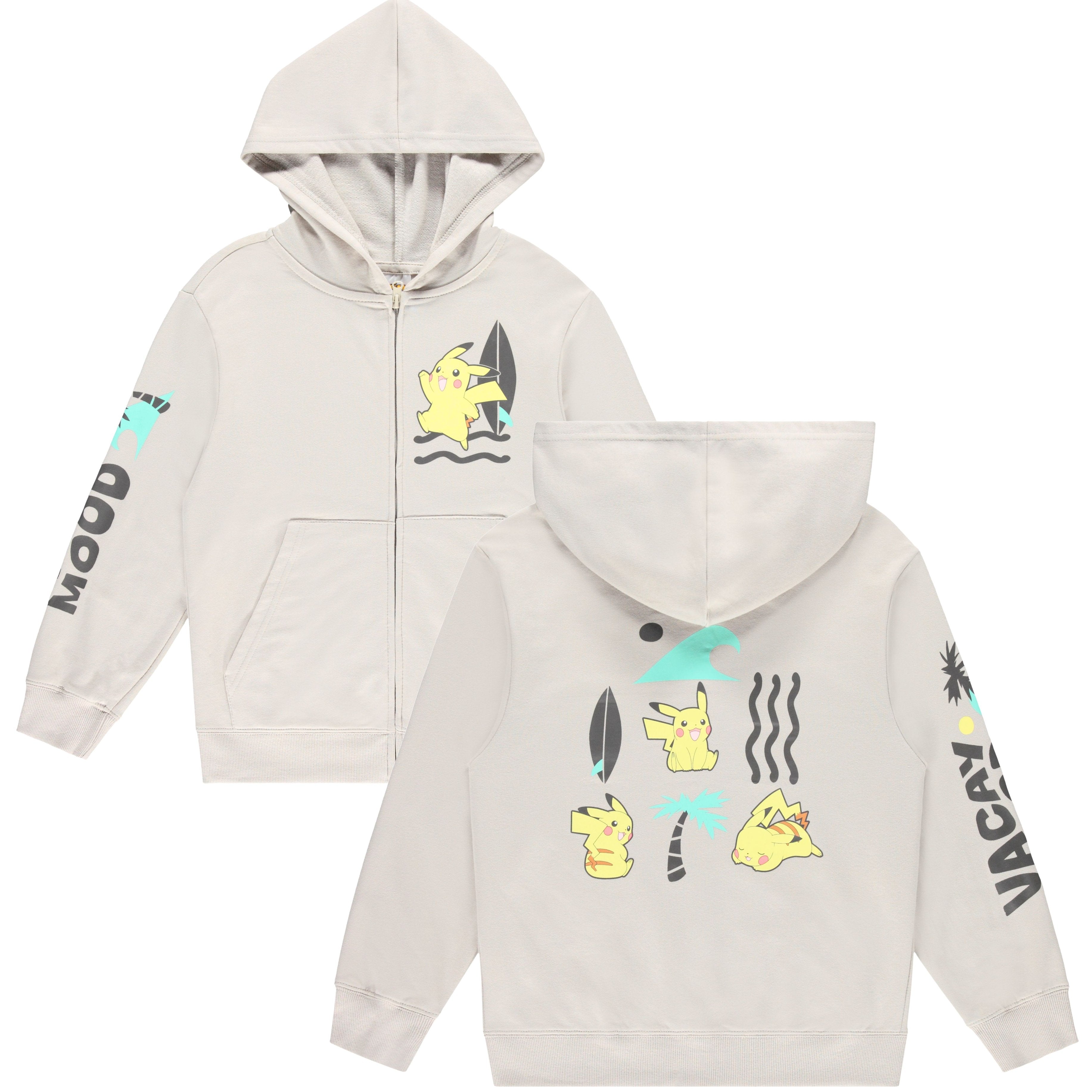 Pokemon Boys Pikachu Zip-Up Fleece Hoodie- Pokemon for Little and Big Boys Sizes XS-XL