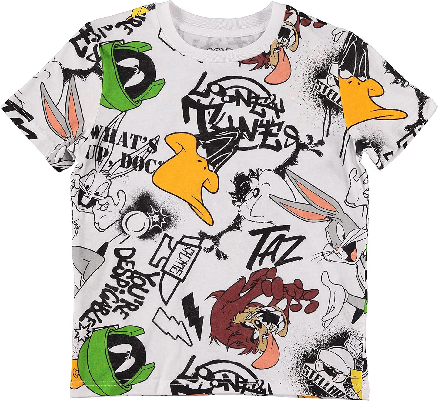 LOONEY TUNES Boys Shorts and T-Shirt Clothing Set - Fun and Colorful 2-Piece Outfit Set - Boys Sizes 4-16