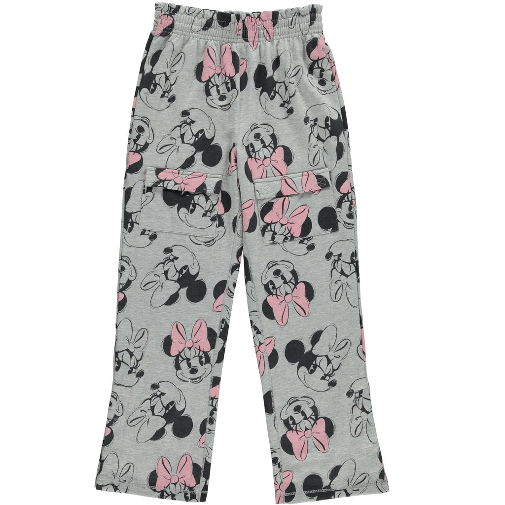 Disney Girls Minnie Mouse Adaptive Cargo Sweatpants, Little and Big Girls Sizes 4-16
