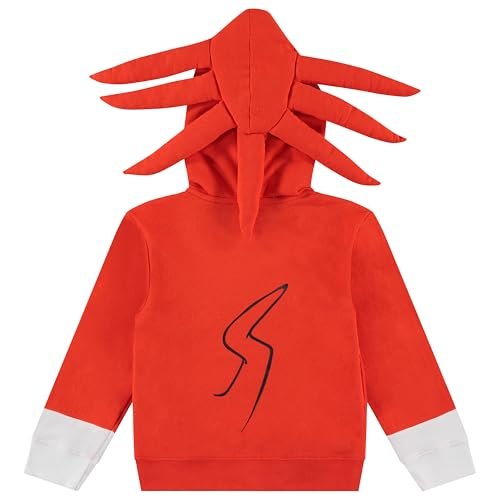 Boys Sonic The Hedgehog Shadow,Tails and Knuckles Cosplay Zip Up Fleece Hoodie-Boys 4-20