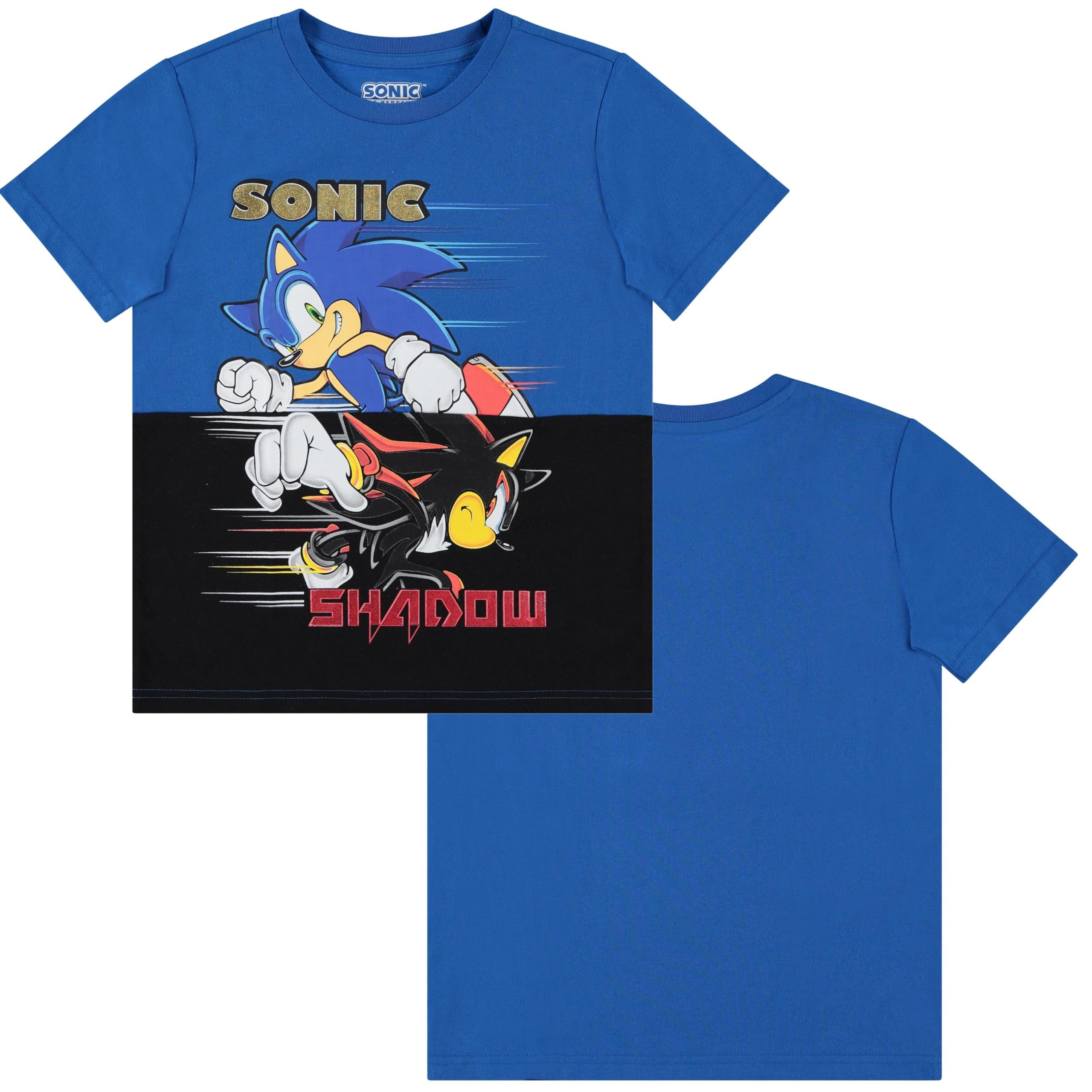 Boys Sonic the Hedgehog T-Shirt Sega Graphic Short Sleeve Crewneck Tee Little Big Boys