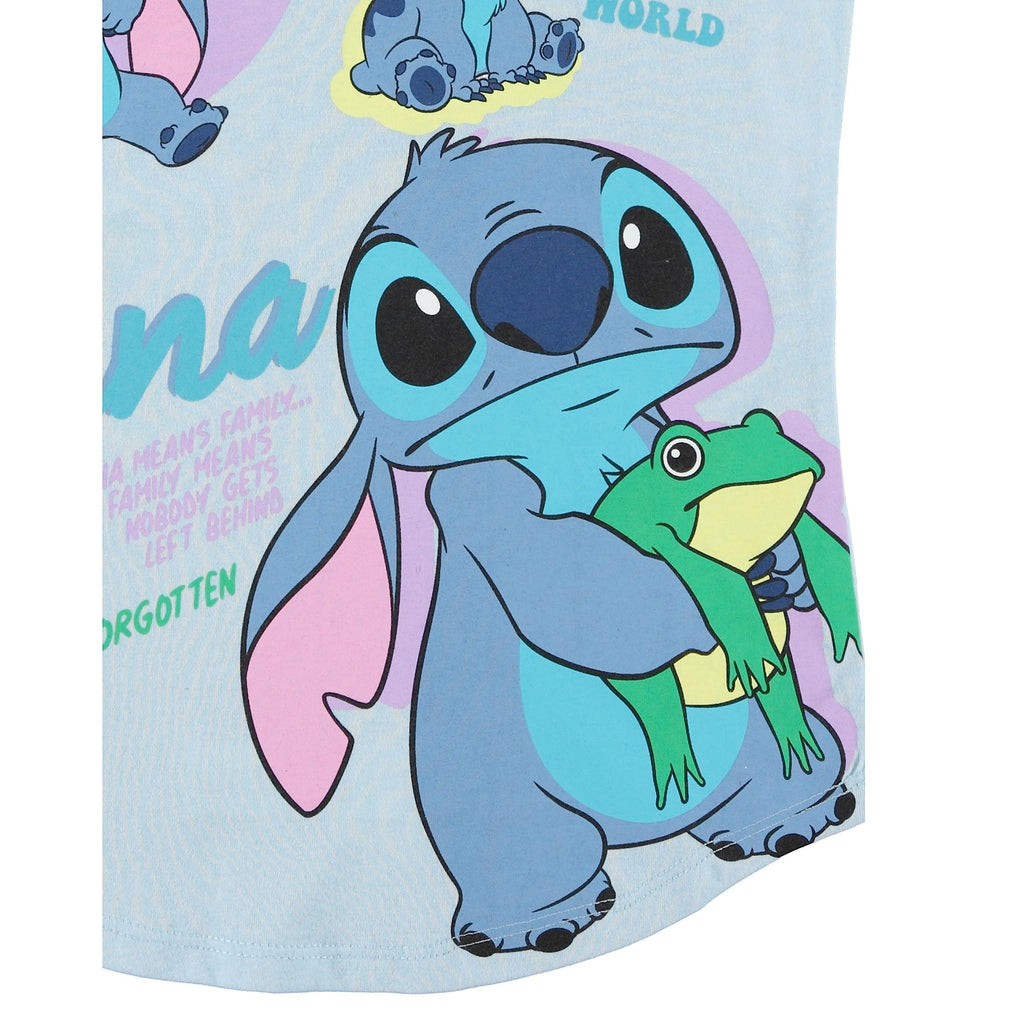 Disney Lilo and Stitch Girls Short Sleeve T-Shirt- Stitch Girls Tee Sizes 4-16