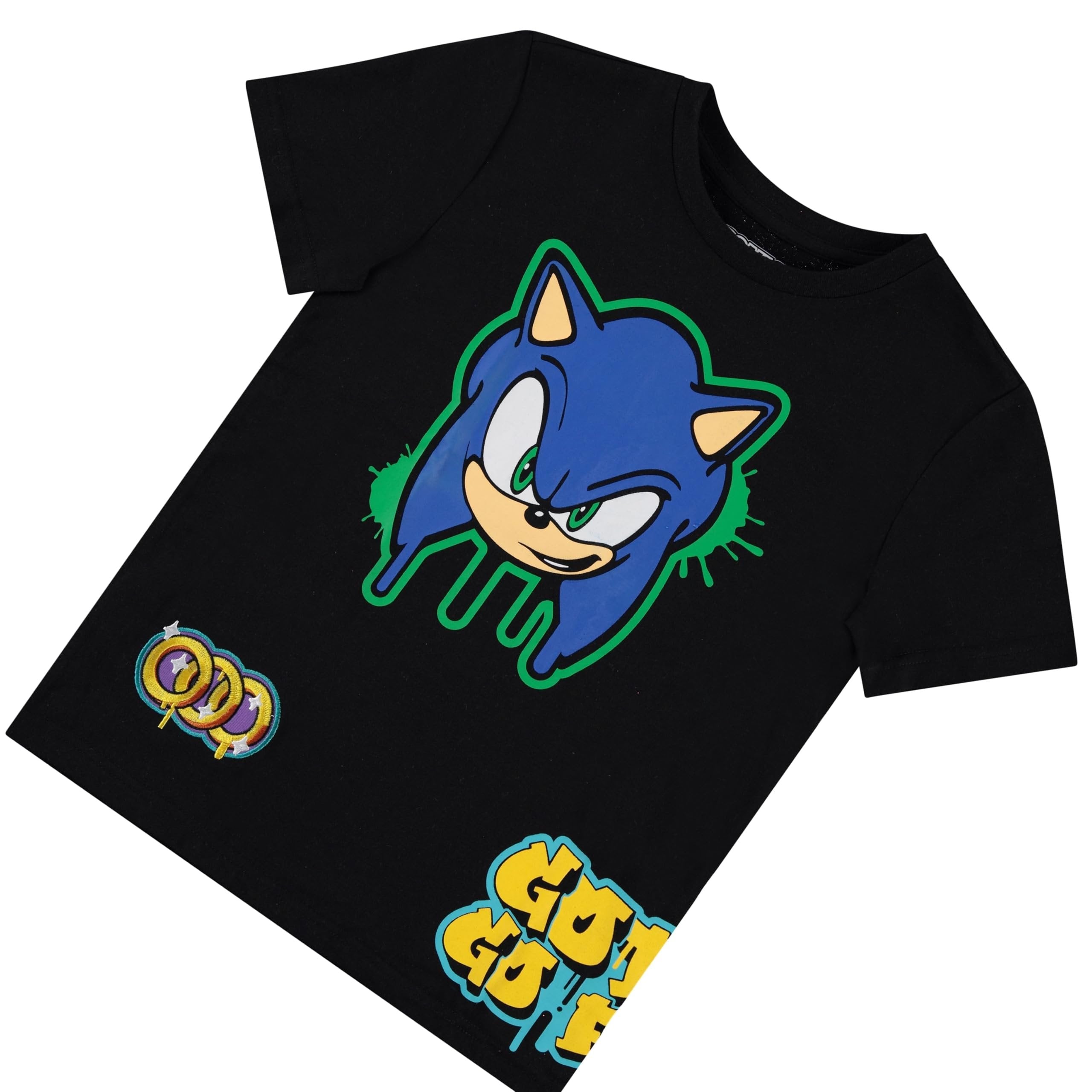 Boys Sonic the Hedgehog T-Shirt Sega Graphic Short Sleeve Crewneck Tee Little Big Boys