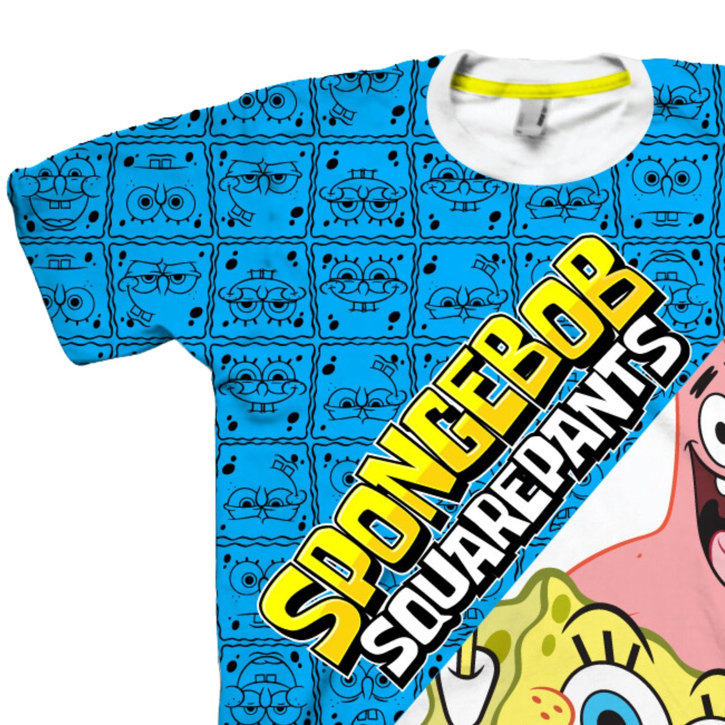 SpongeBob SquarePants Boys Short Sleeve T-Shirt - Spongebob, Patrick, Squidward, Mr Krabs - Nickelodeon - Boys Sizes 4-20