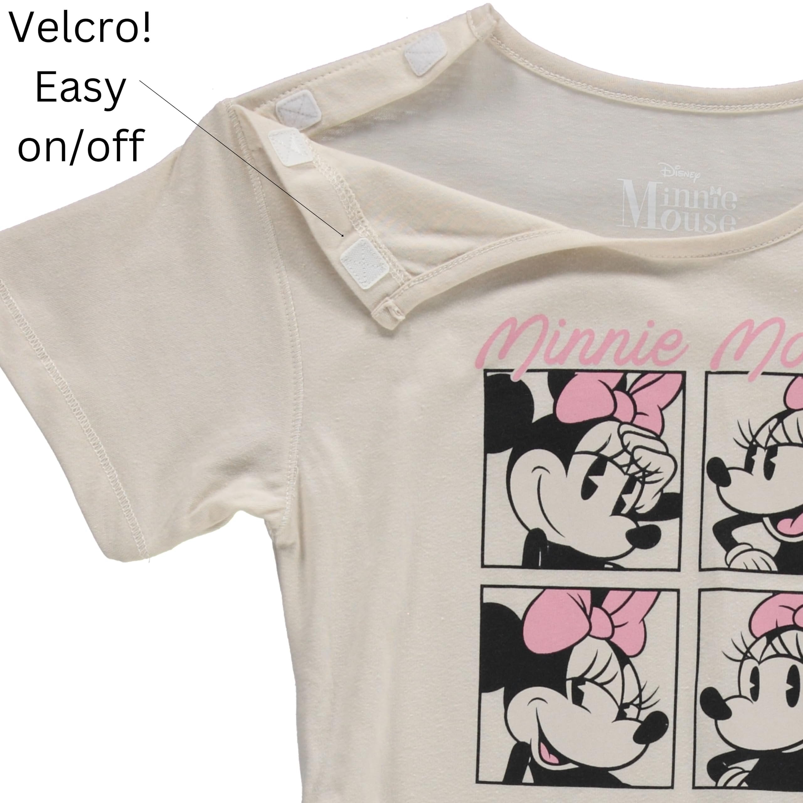 Disney Girls Minnie Mouse Adaptive T-Shirt & Jogger Set, Minnie Mouse Clothing Little and Big Girls Sizes