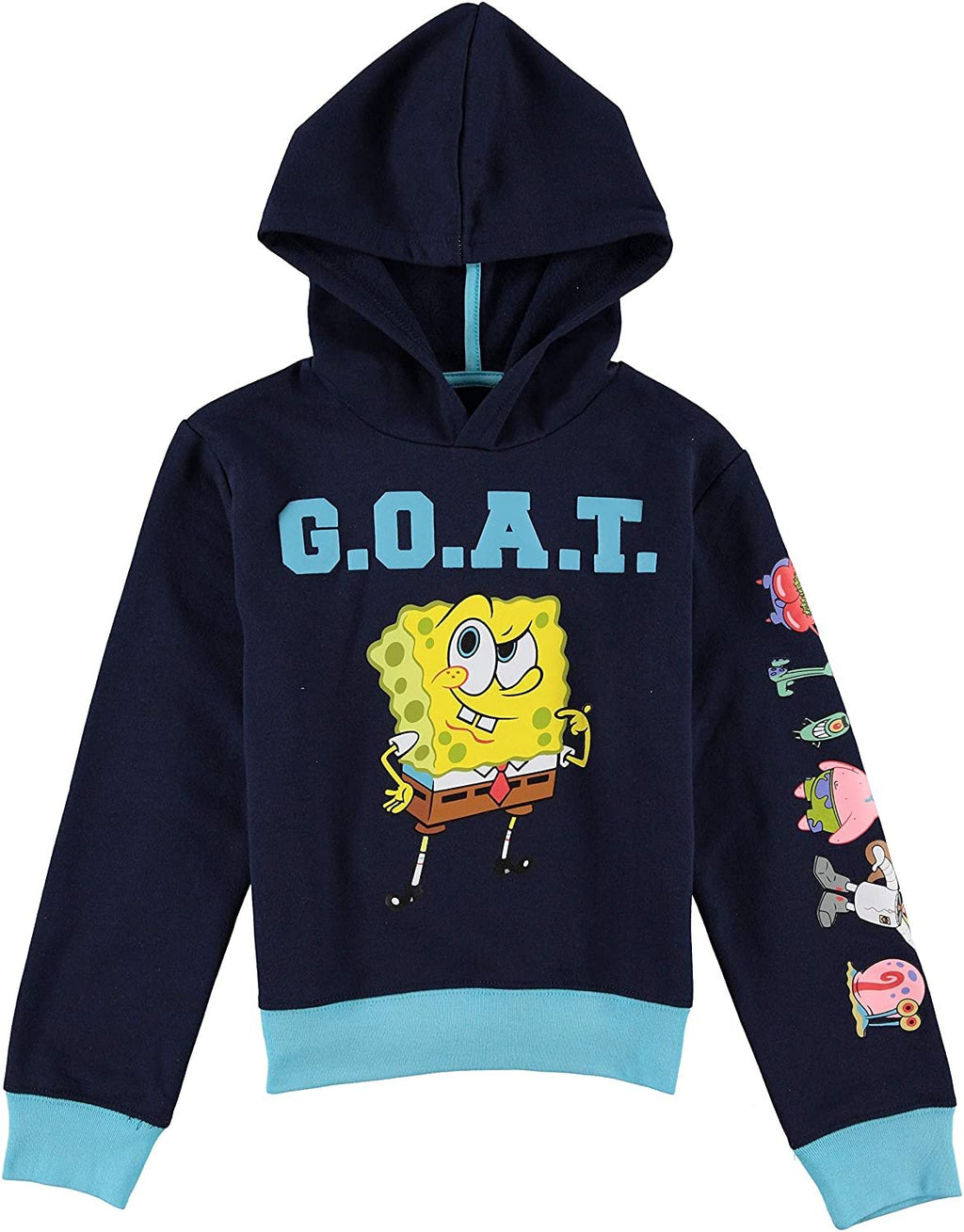 SpongeBob SquarePants Boys Graphic Hoodie, Top and Jogger Pants 3-Piece Outfit Set