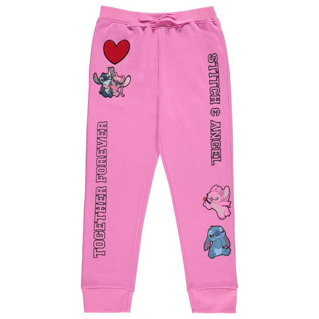 Disney Girls Lilo and Stitch Jogger Sweatpants with Minnie Mouse & Disney Princesses, Little and Big Girls Sizes 4-16