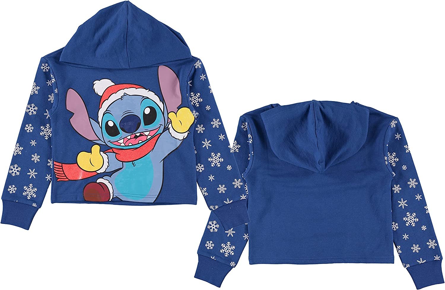Disney Girls Christmas Hoodie- Lilo & Stitch, Minnie Mouse, Mickey Mouse and Friends- Sizes 4-16