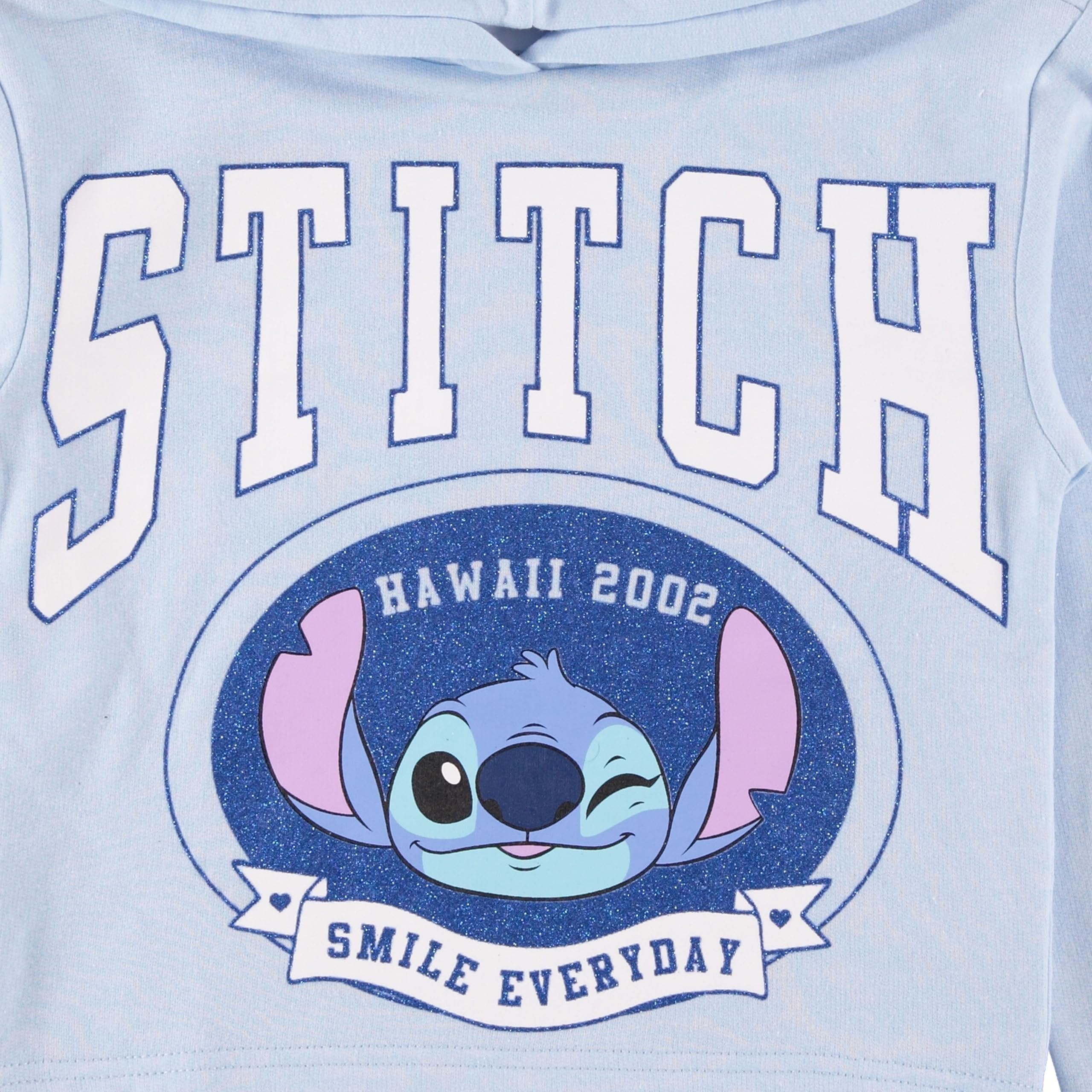 Disney Lilo & Stitch Girls Hoodie - Stitch Skimmer Pull Over Hoodie- Little and Big Girl Sizes 4-16