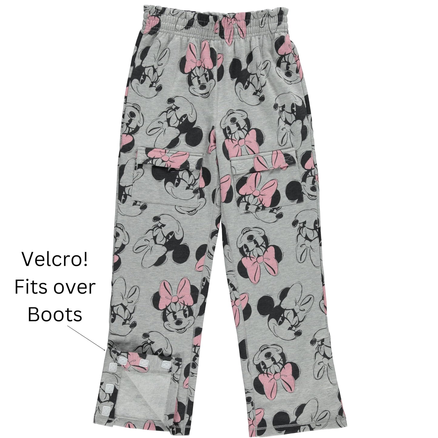 Disney Girls Minnie Mouse Adaptive T-Shirt & Jogger Set, Minnie Mouse Clothing Little and Big Girls Sizes
