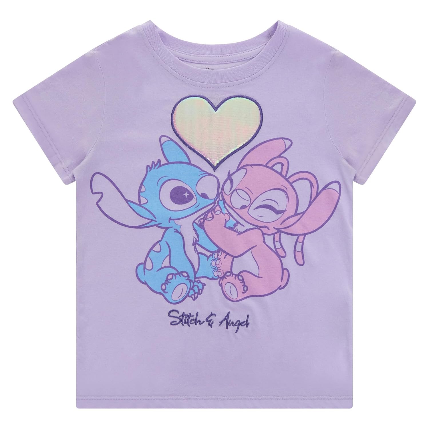Disney Lilo & Stitch Girls 2 Piece Outfit Set – Graphic T-Shirt with Jogger or Wide Leg Pants - Sizes 4-16