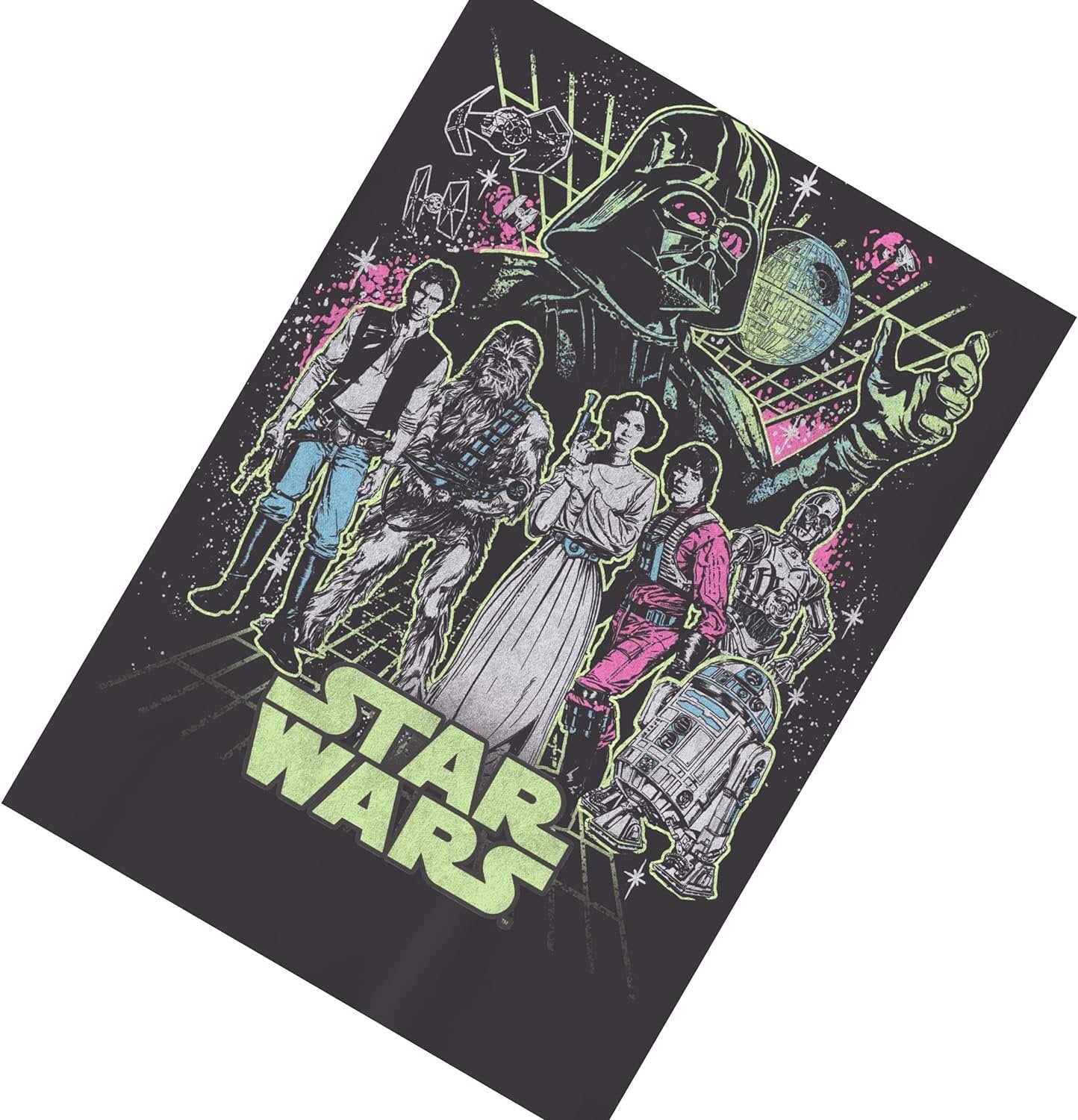 Boys' Star Wars Group Character and The Mandalorian Long Sleeve Crewneck T-Shirt Galactic Heroes Unite- Little and Big Boys Sizes XS-XL