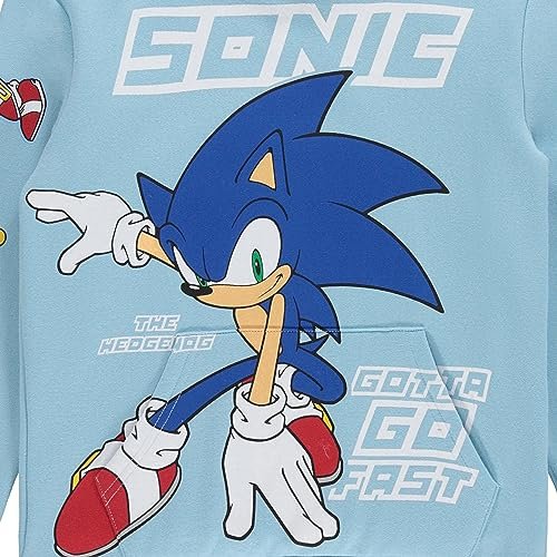 Boys Sonic The Hedgehog Pullover Hoodie- Sonic, Tails, Shadow and Knuckles Sizes 4-7