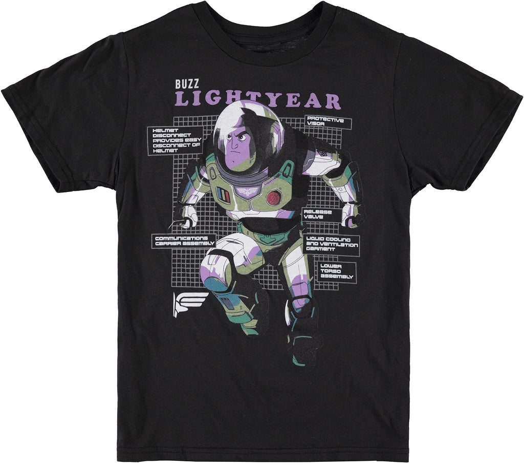 Disney Toy Story Boys Buzz Lightyear T-Shirt - Air Brushed Design Toy Story Boys T-Shirt