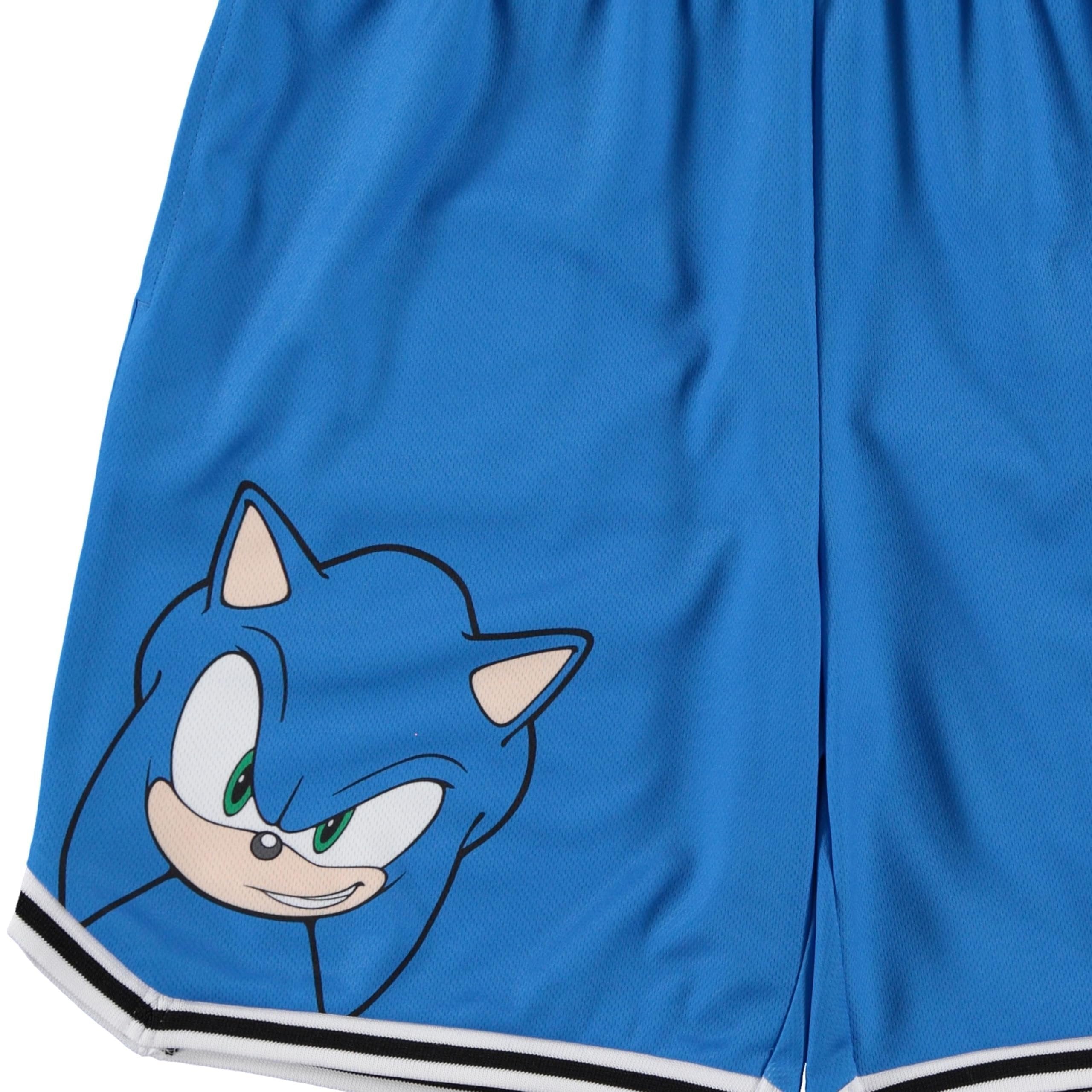 Boys Sonic The Hedgehog Basketball Jersey Shirt and Shorts Clothing Set- Little and Big Boys Sizes 4-20