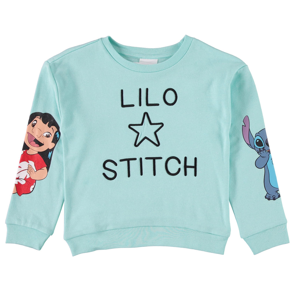 Disney Girls Lilo & Stitch Clothing Set - Stitch Sweatshirt Hoodie and Jogger - 2-Piece Outfit Set - Sizes 4-16