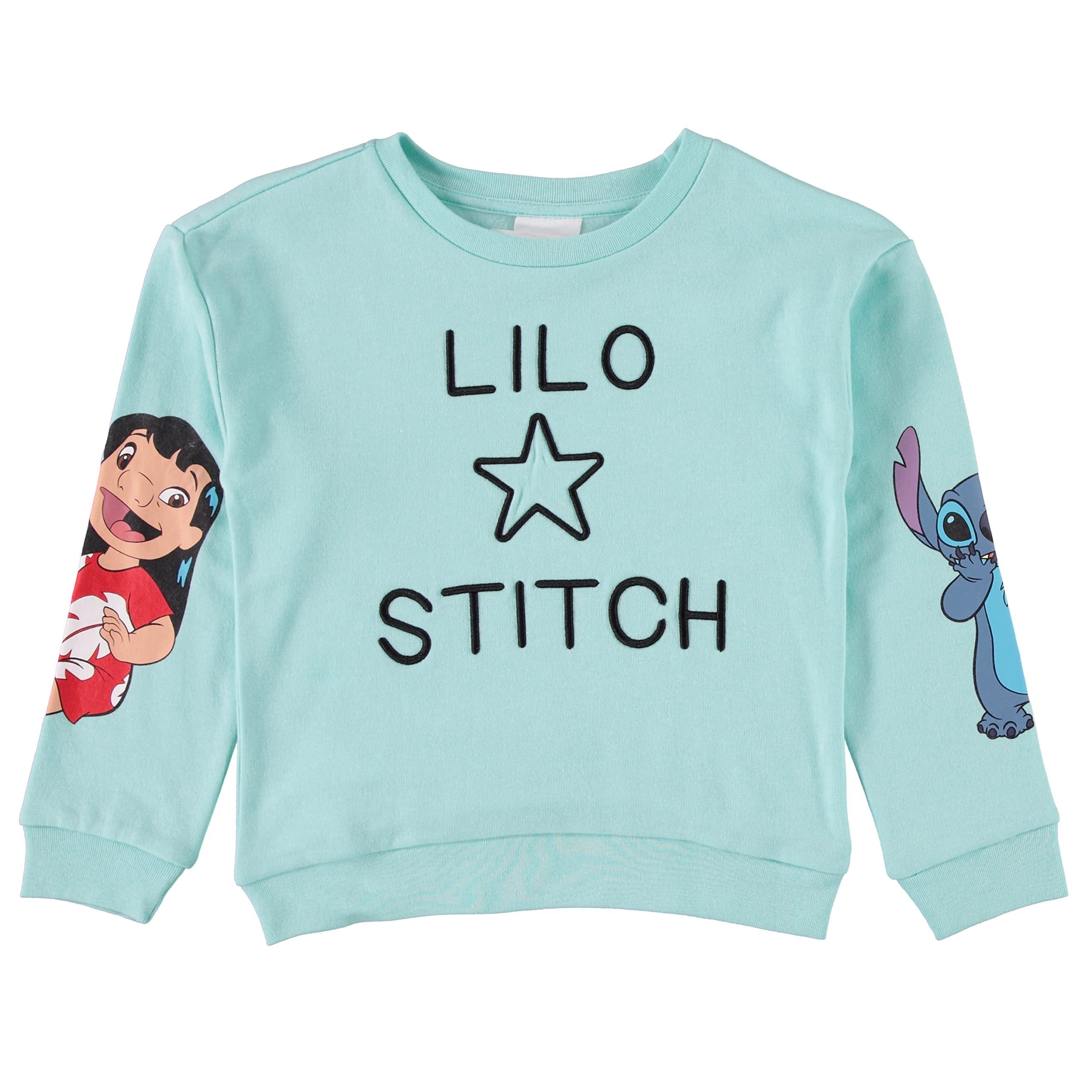 Disney Girls Lilo & Stitch Clothing Set - Stitch Sweatshirt Hoodie and Jogger - 2-Piece Outfit Set - Sizes 4-16
