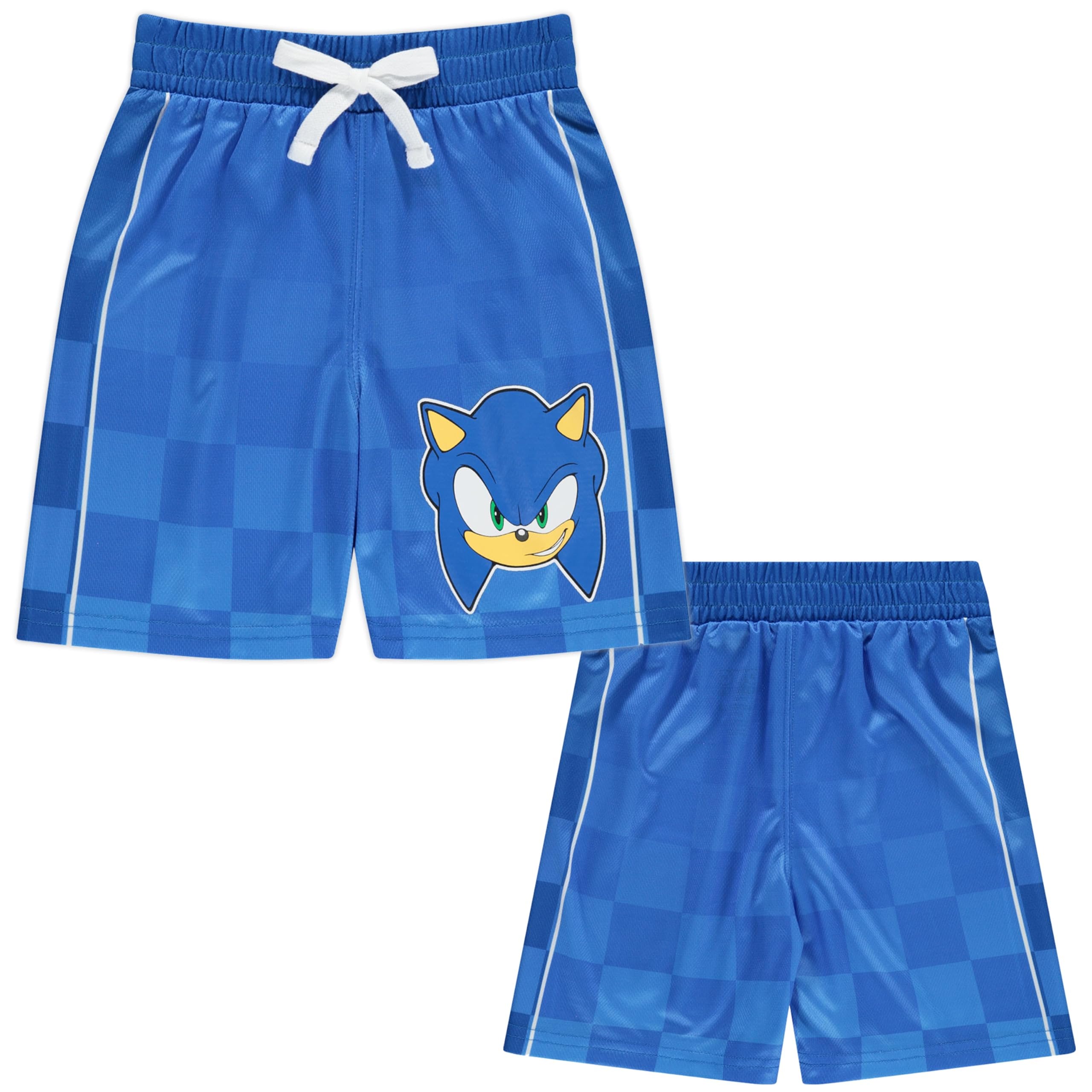SEGA Boys' Sonic the Hedgehog Boys Soccer Mesh Jersey Tee & Short 2pc Set - Boy 4-20