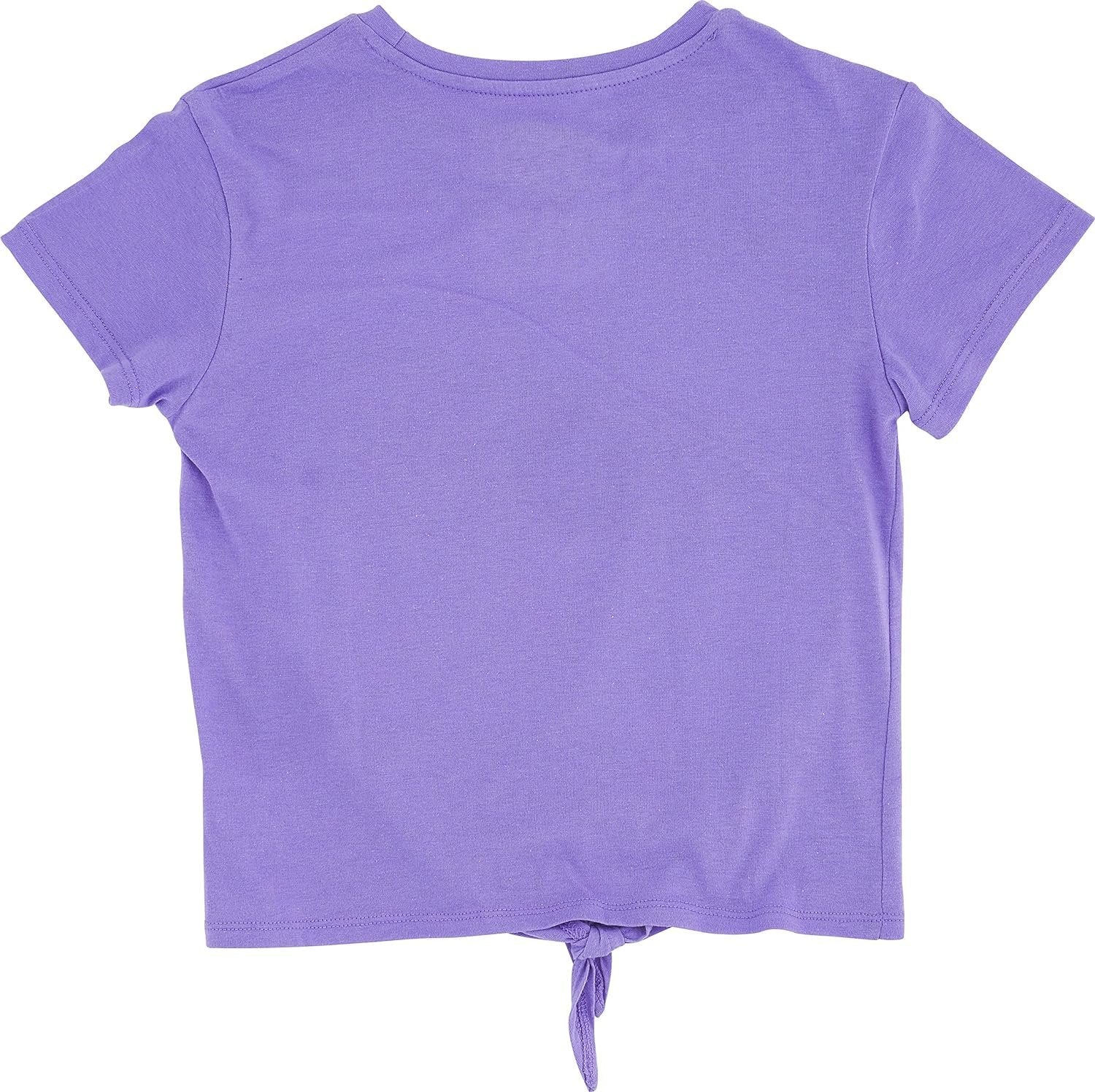 My Little Pony Short Sleeve Front Tie T-Shirt and Tulle Printed Skirt