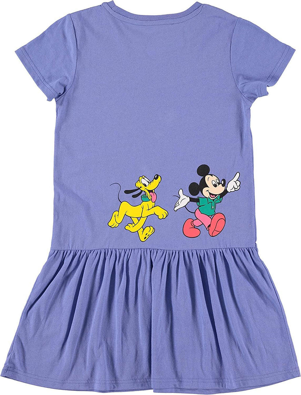 Minnie Mouse Girls' Jersey Dress -Minnie Mouse,Mickey Mouse, Daisy & Pluto Dress- Sizes XS-XL