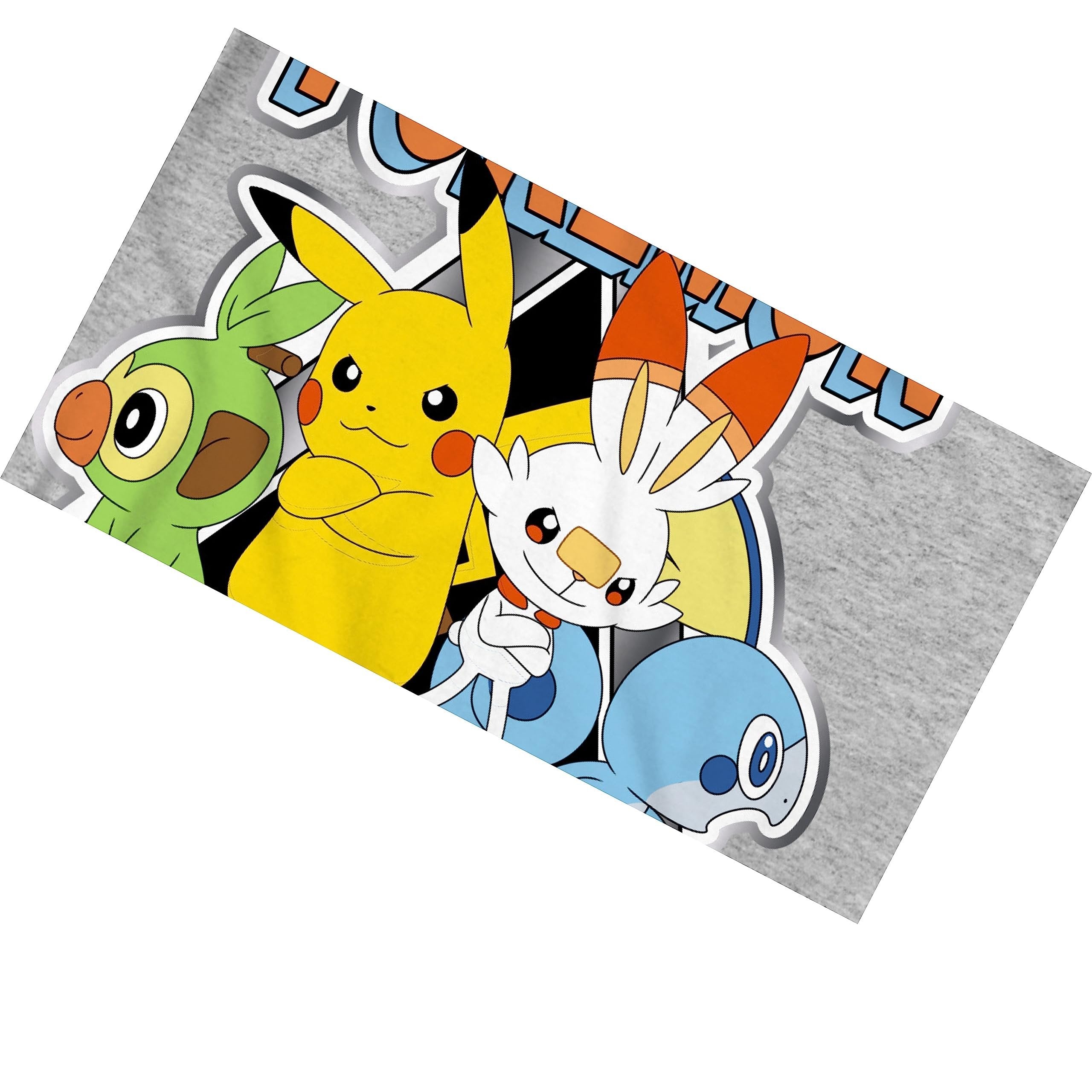 Pokemon Pikachu Big Boys Short Sleeve T-Shirt - Pikachu Lightning Energy Bounce