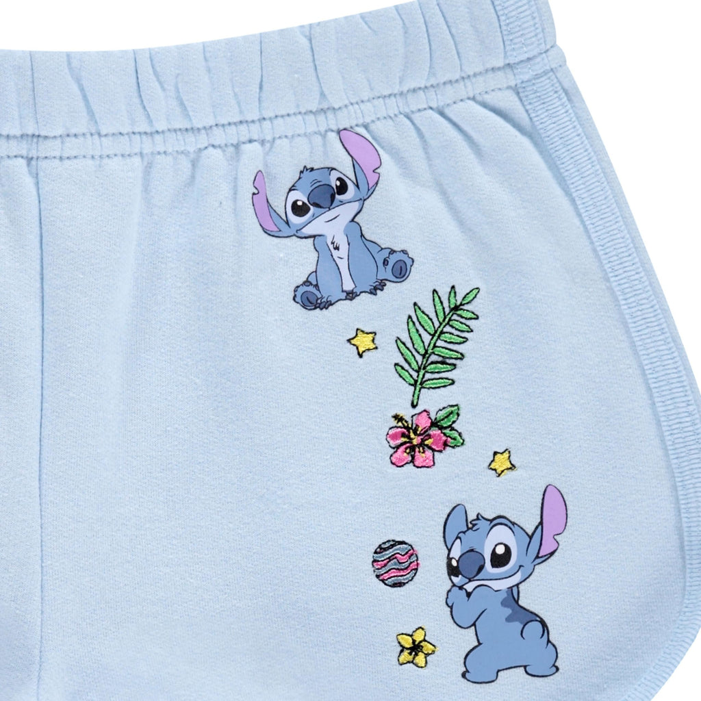 Disney Girls Lilo & Stitch Cosplay Hoodie Set - Stitch Costume Hoodie and Shorts Set -Little and Big Girl Sizes 4-16