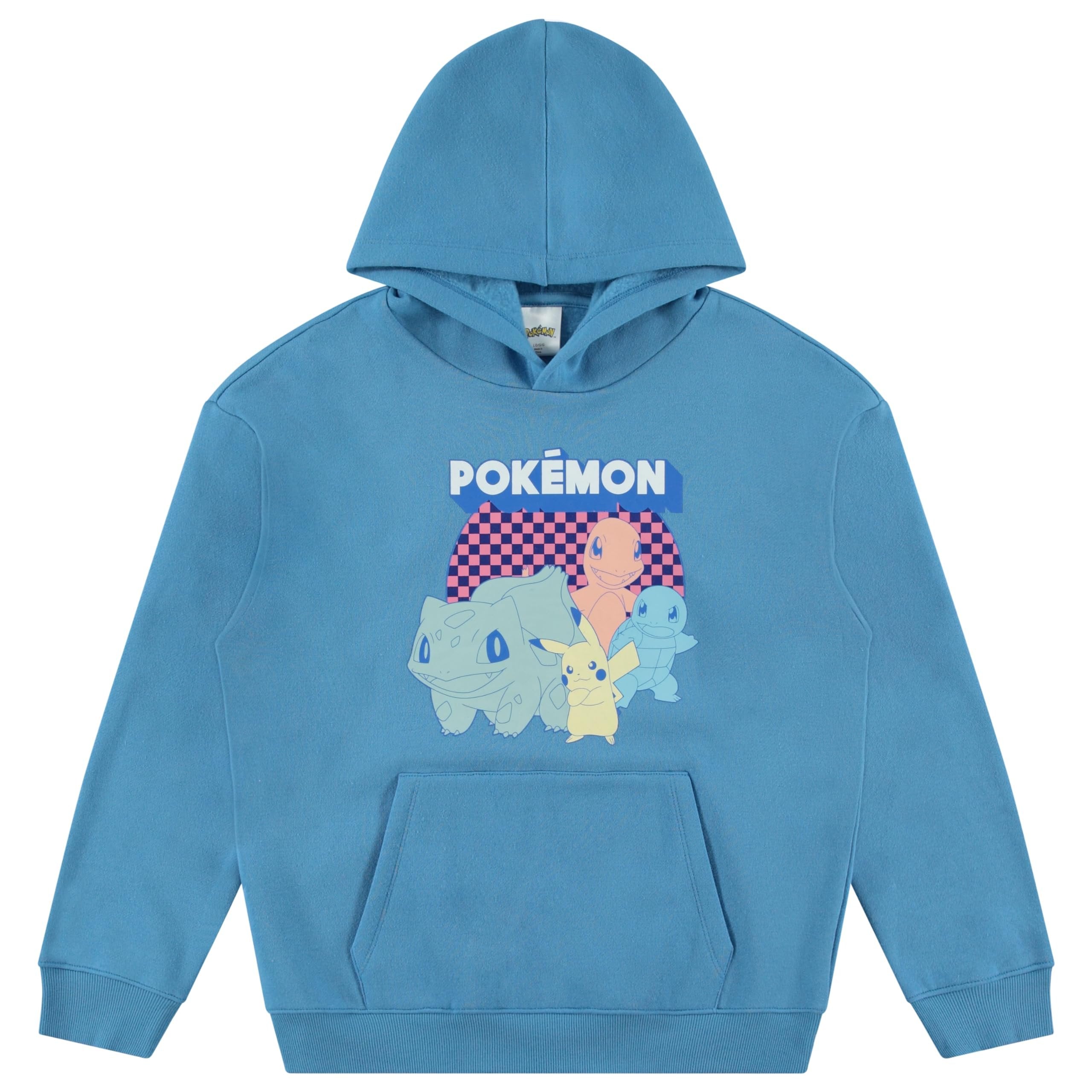 POKEMON Boys Charizard Pikachu Pullover Hoodie for Little and Big Boys Sizes XS-XL Aqua