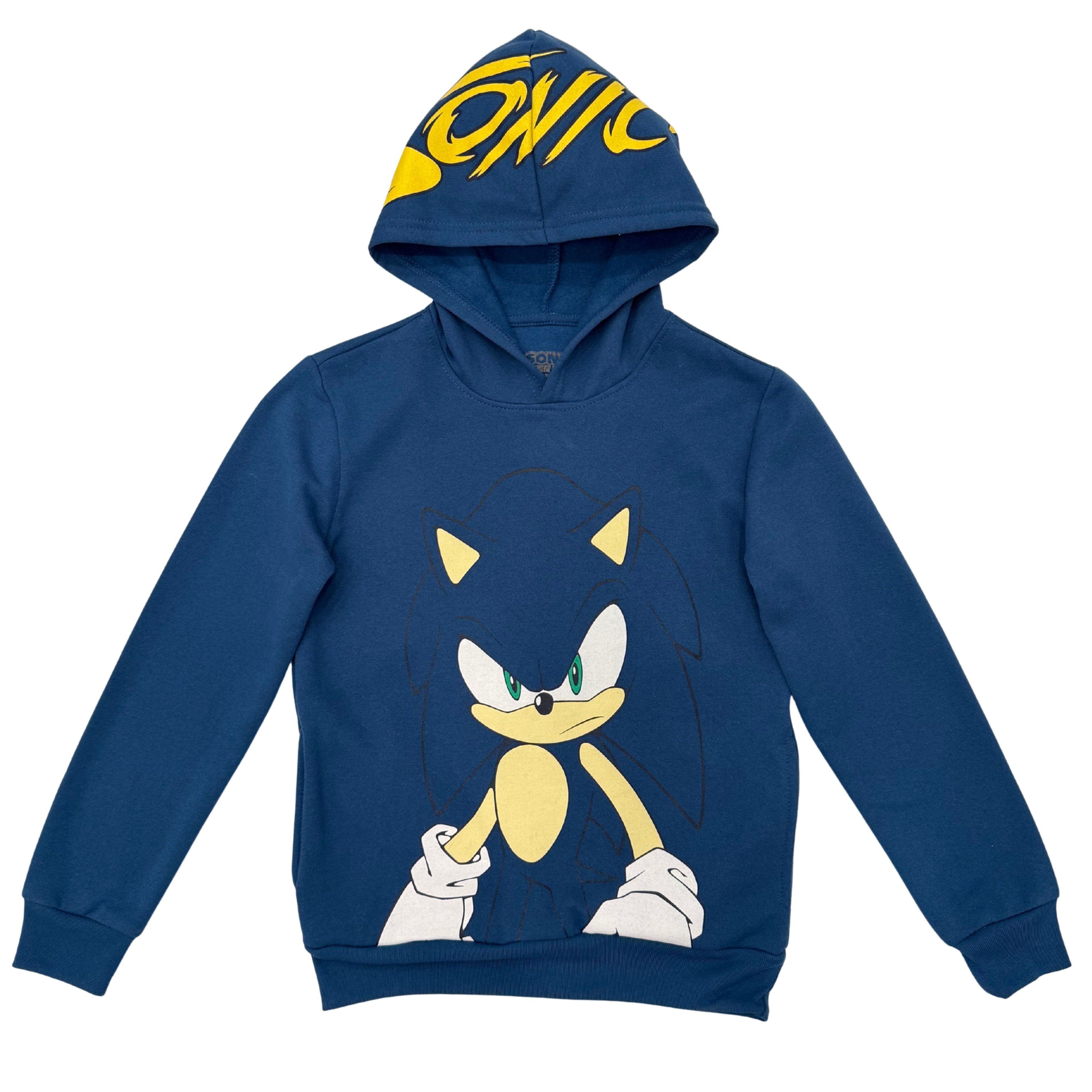 Boys Sonic The Hedgehog Pullover Hoodie- Sonic, Tails, Shadow and Knuckles Sizes 4-7